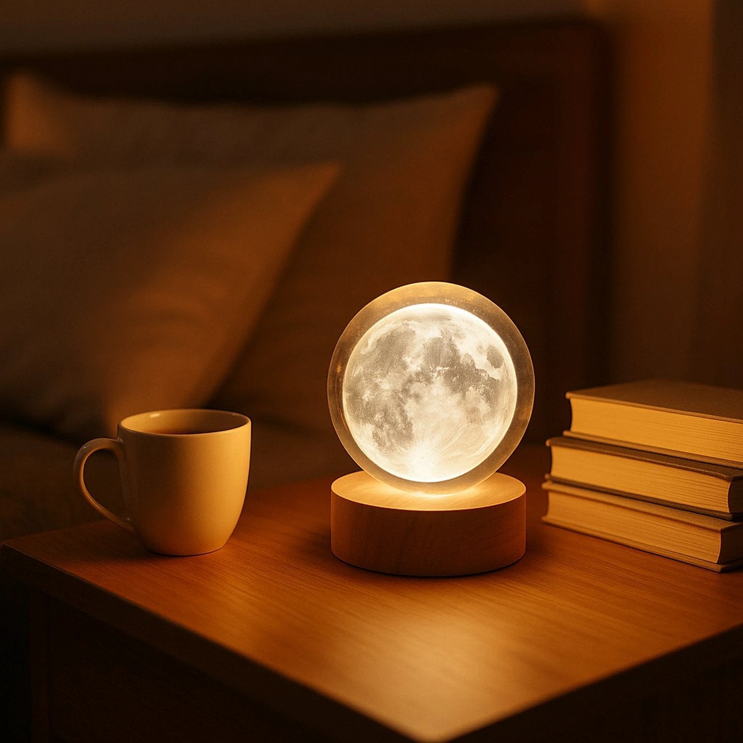 3d Crystal Ball Lamps With Base (1 Pc) by Wukusy