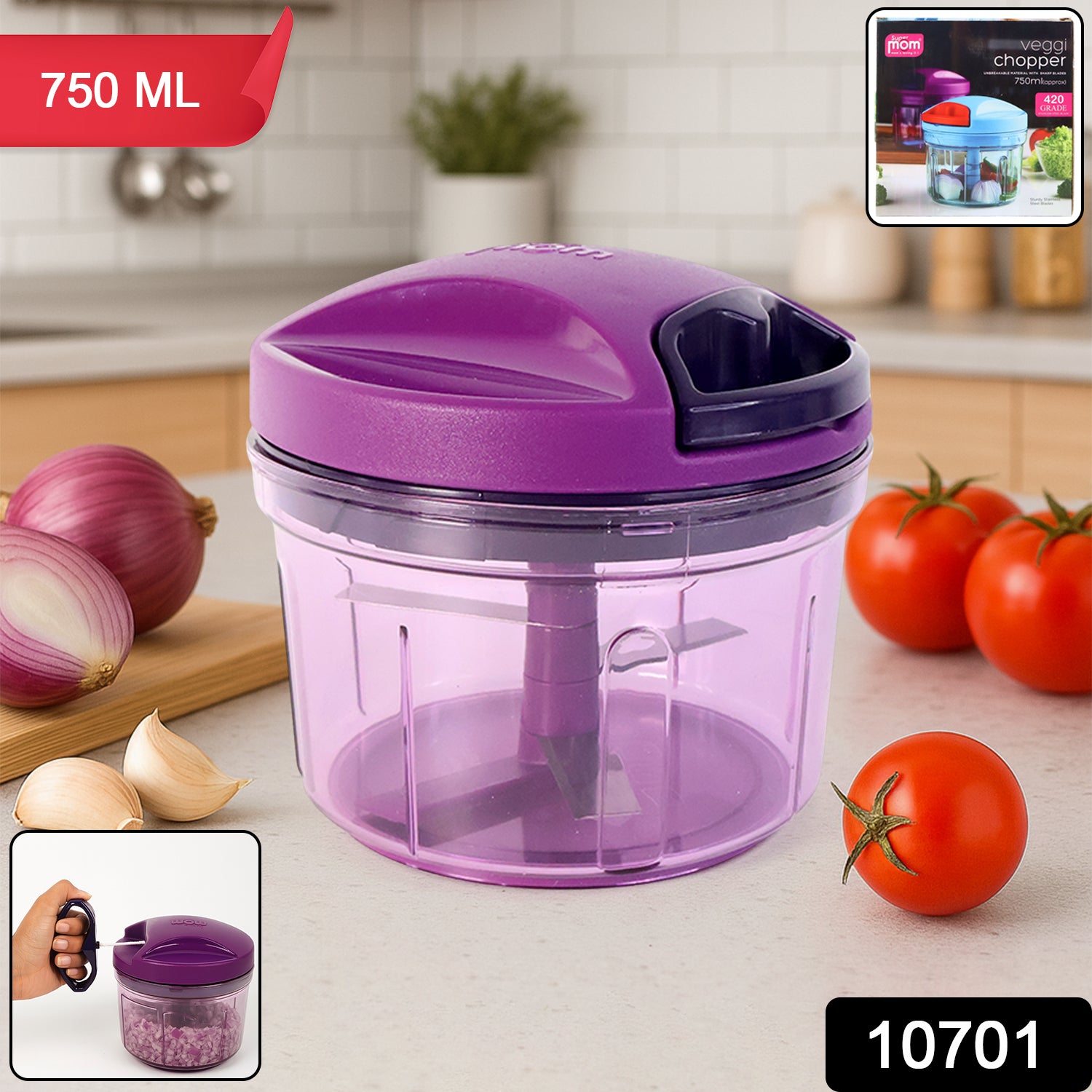Supermom Handy Vegetable Chopper 750 Ml - (1 Pc)