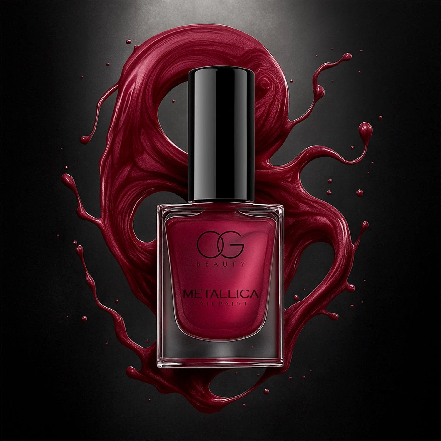 Og Beauty Premium Scarlet Red Metallica Nail Polish (1 Pc  10 Ml) - 69KART