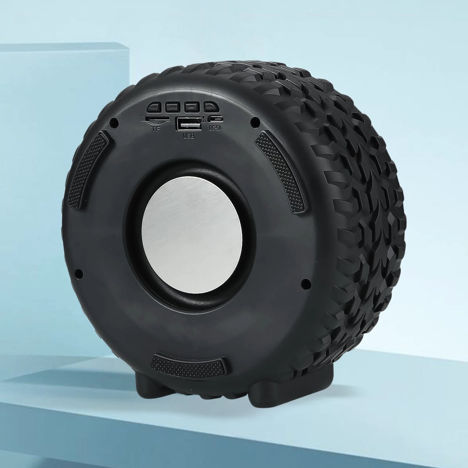 Portable Tyre Wheel Shape Wireless Bluetooth Speaker (1 Pc) by Wukusy