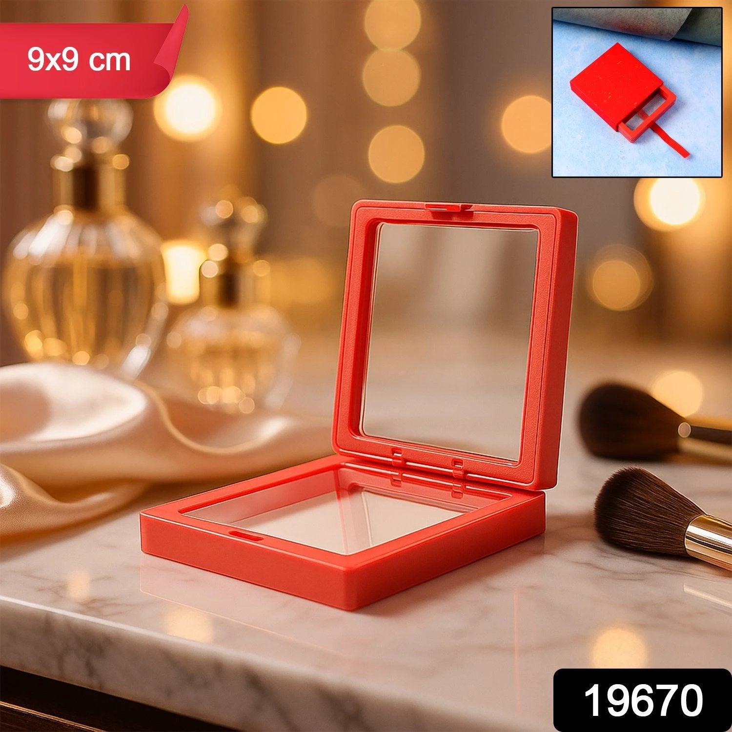 Transparent Jewellery Display Box (9x9 Cm  1 Pc) - 69kart