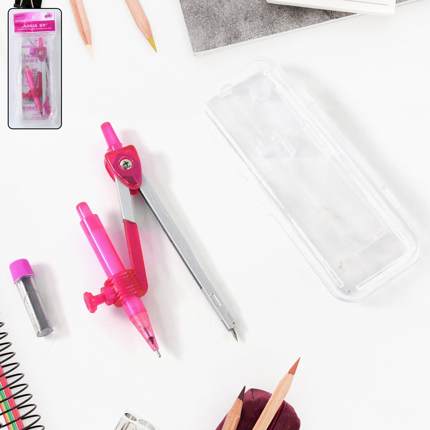 Student Geometry Compass Set (4 In 1)