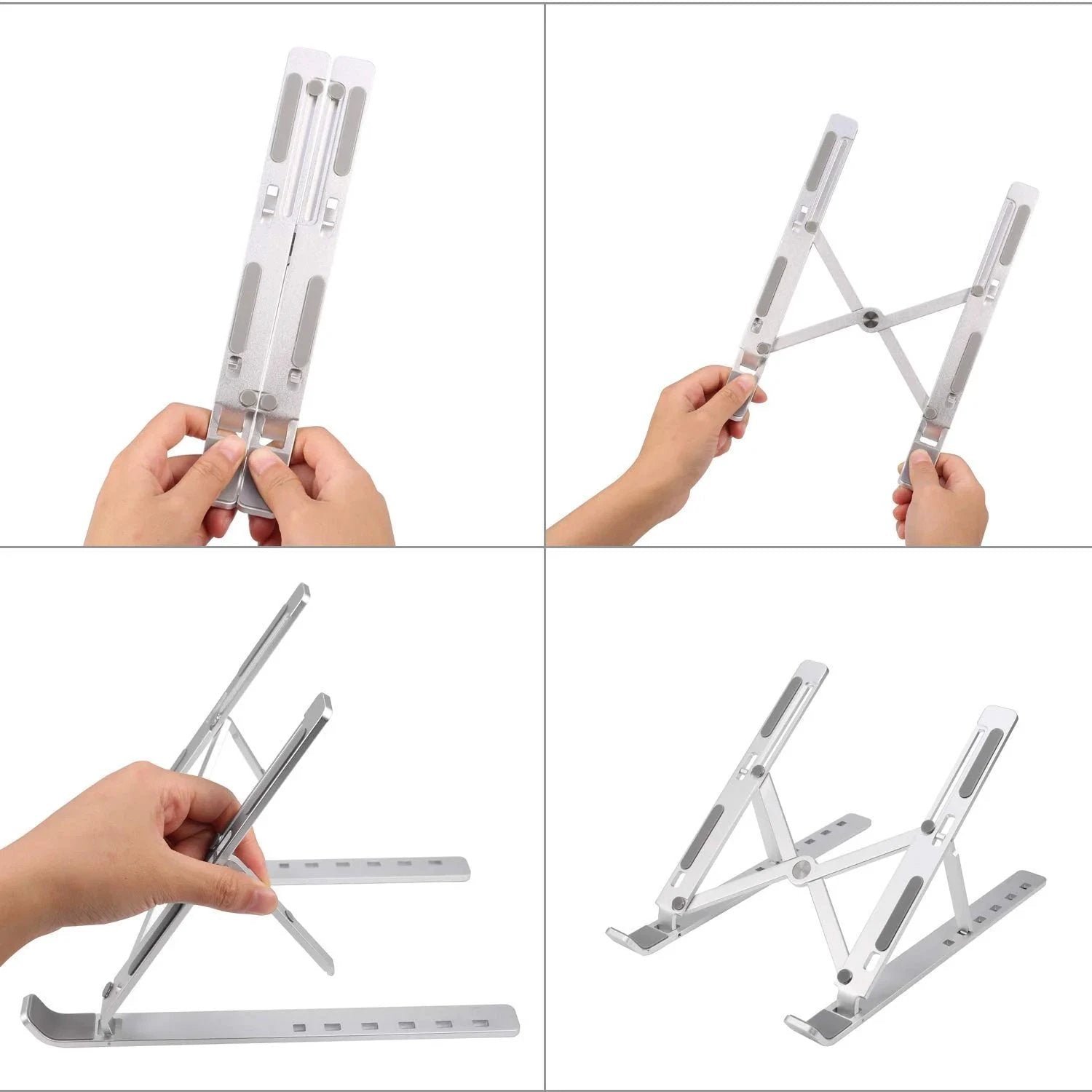 Metal Portable Laptop Stand With 7 Adjustable Angles (1 Pc) - 69KART