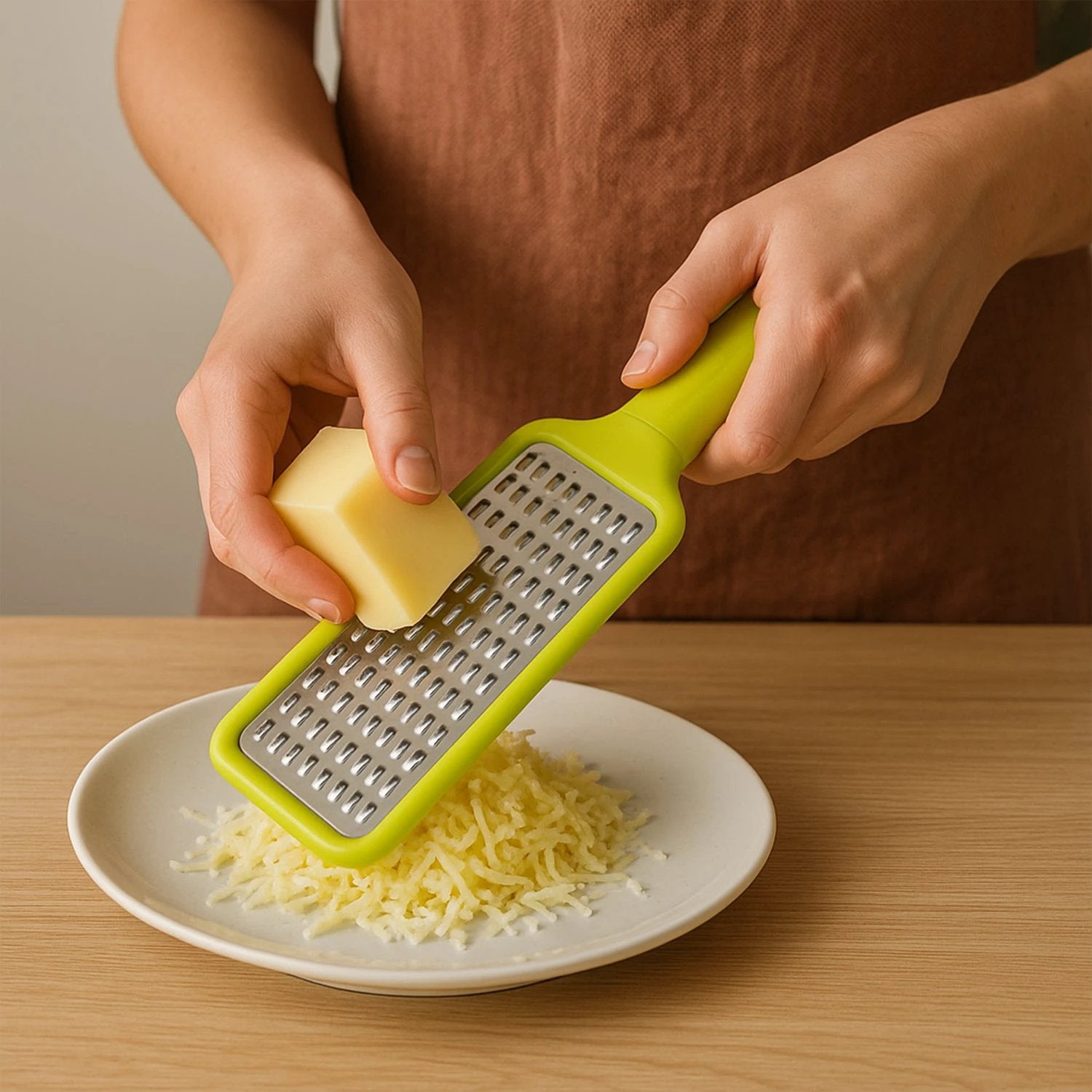 Stainless Steel Vegetables  Fruits Shredder For Kitchen Cheese Grater (1 Pc) - 69KART