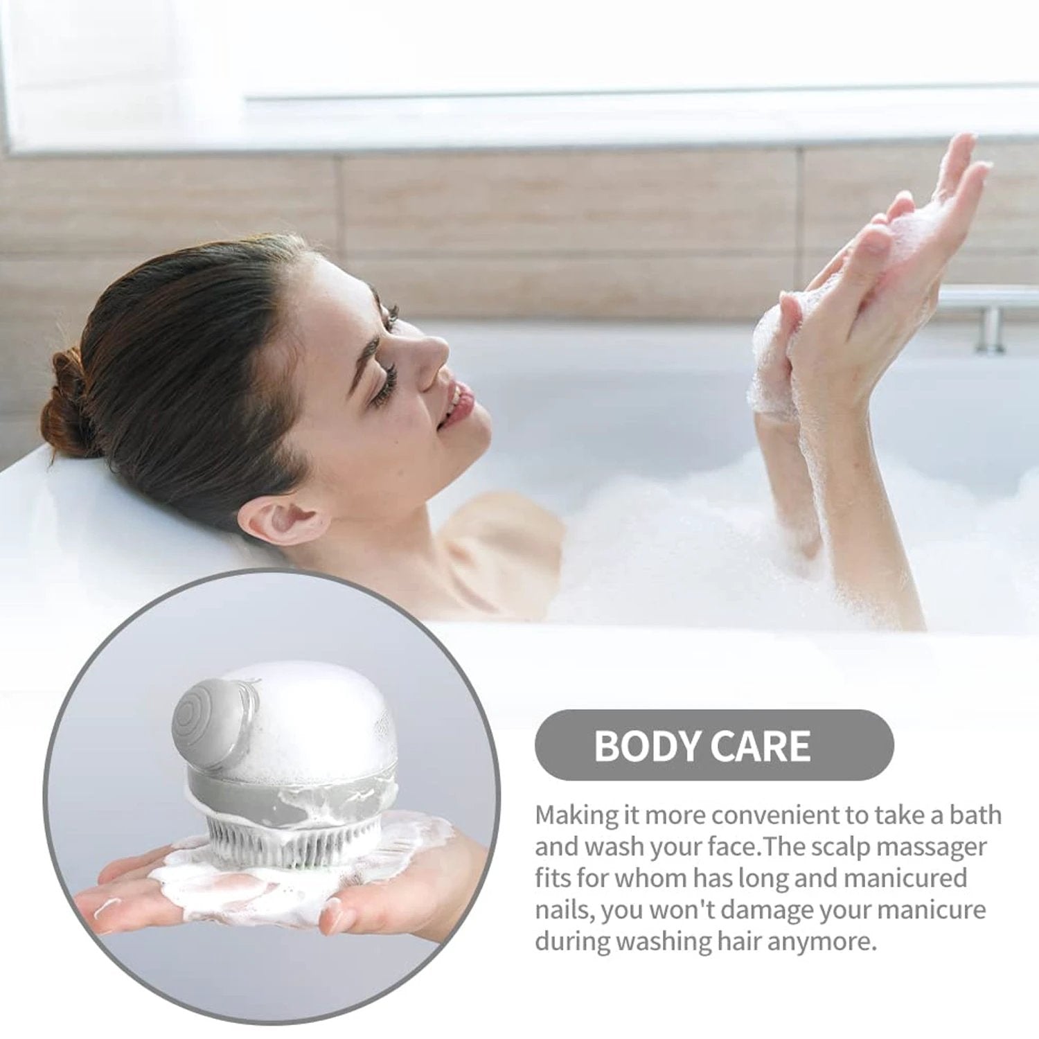 Head Scalp Massager Shampoo Brush (1 Pc) by Wukusy