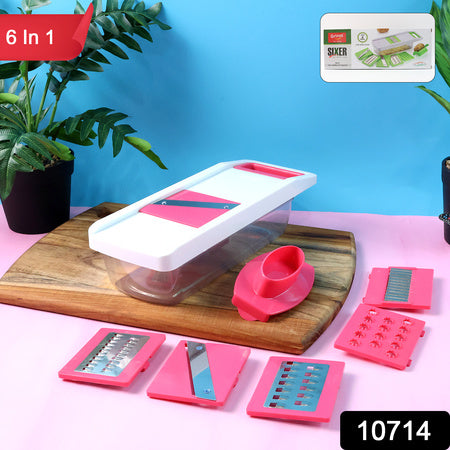 Vegetable Slicer Grater 6-in-1  Chopper - (Set)