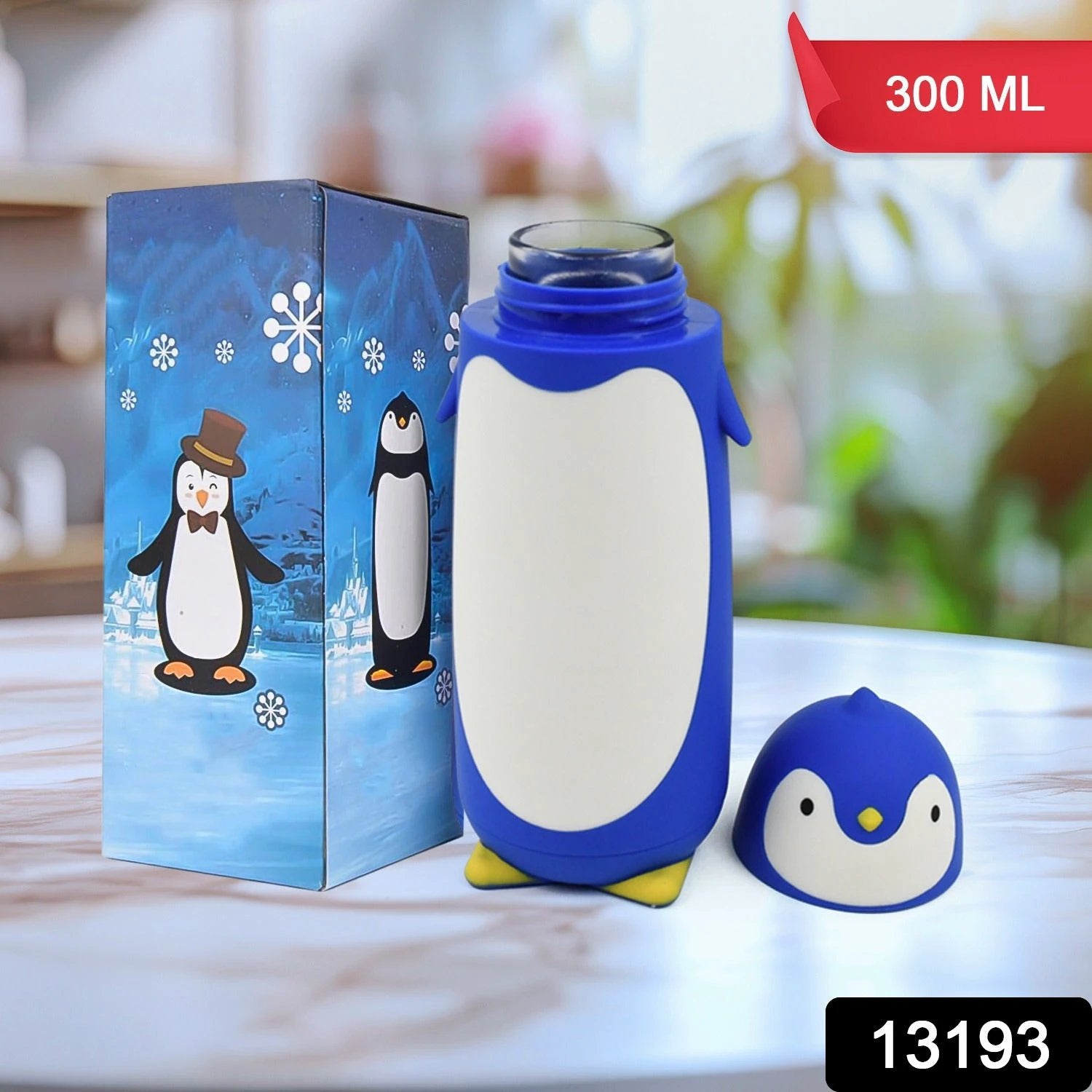 Penguin Water Bottle Penguin Cartoon Water Bottle Funny Travel Mug Insulated Inner Glass Vacuum Water Bottle - 69KART
