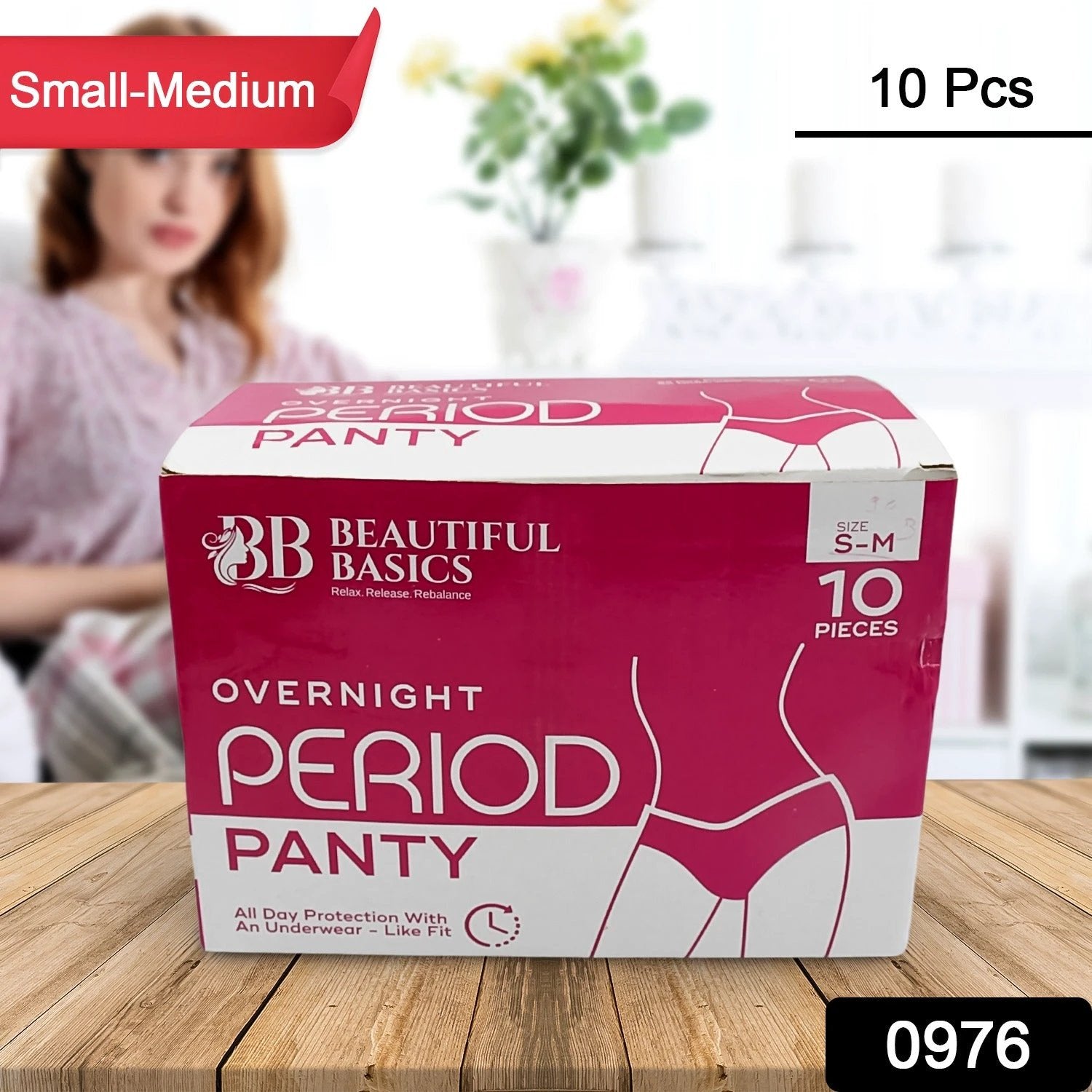 Womens Emergency Kit Travel Kit- Includes Seamless Underwear Pantyliner Feminine Hygiene Sachet First Period Kit (10 Pcs) - 69KART
