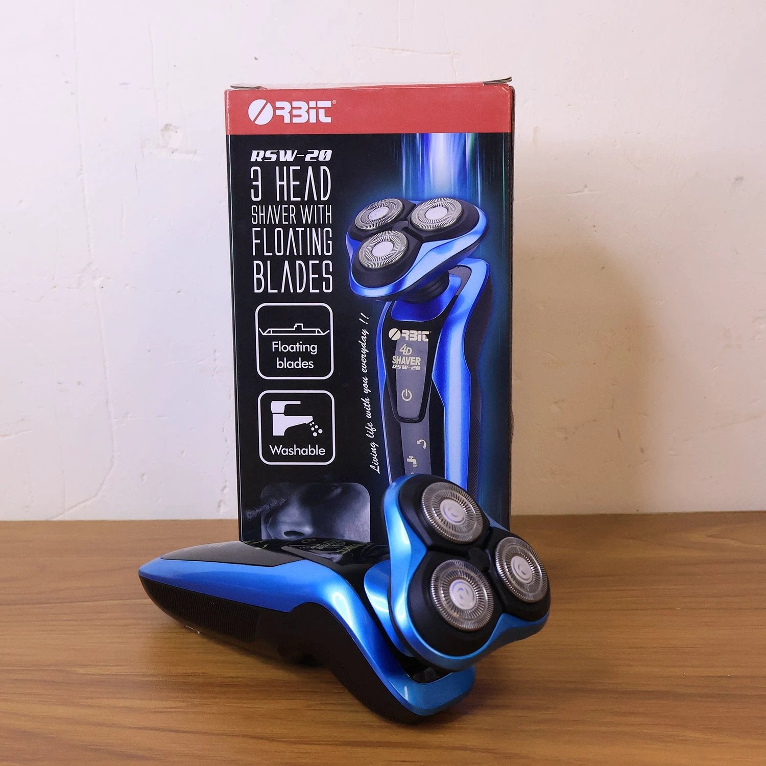 Orbit 4d Rechargeable Electric Shaver (1 Pc) by Wukusy