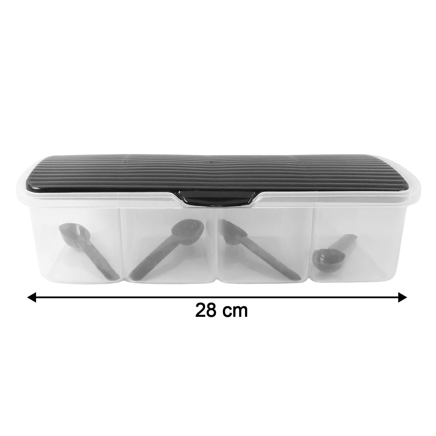 Kitchen Multipurpose Air-tight 4 Sections Storage Containers  Masala Box (1 Set) - 69KART