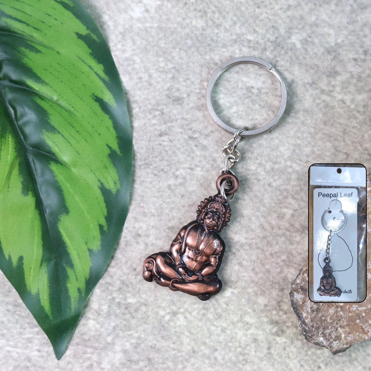 Lord Hanuman Sitting Pose Keychain by Wukusy