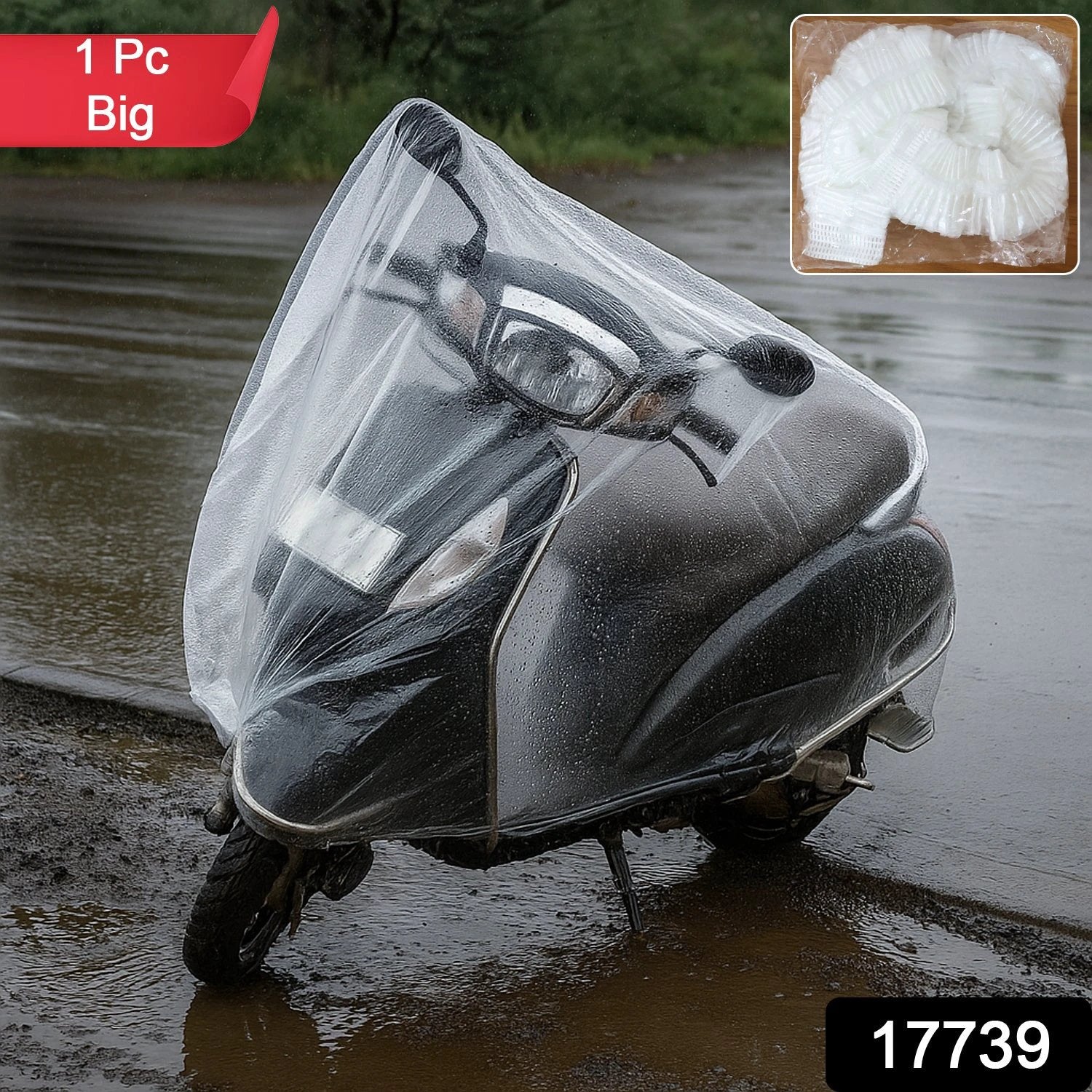 Big Disposable Plastic Activa Cover (1 Pc) - 69KART