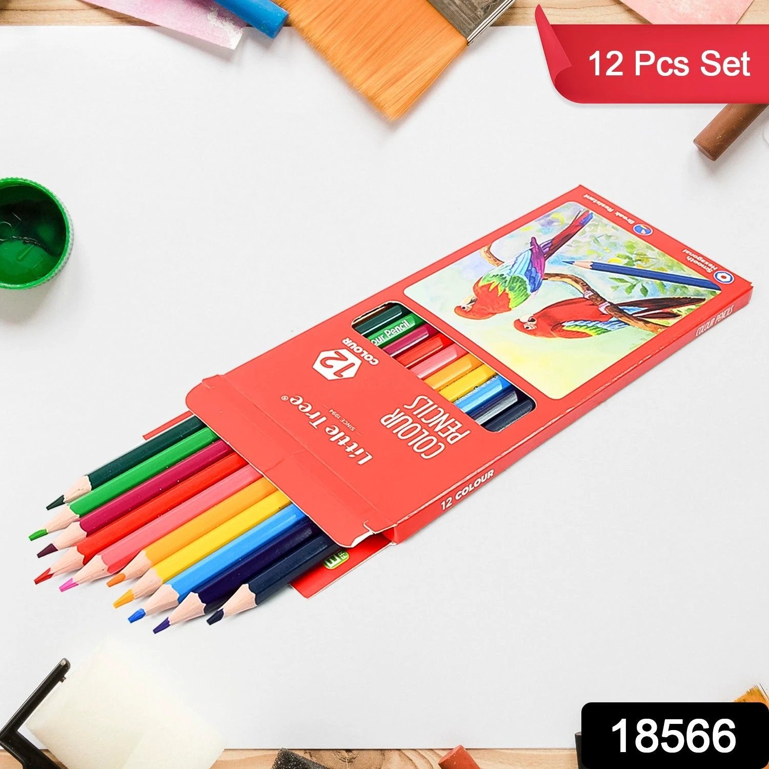 Art Drawing  Wooden Pencils Color (12 Pcs Set) - 69KART