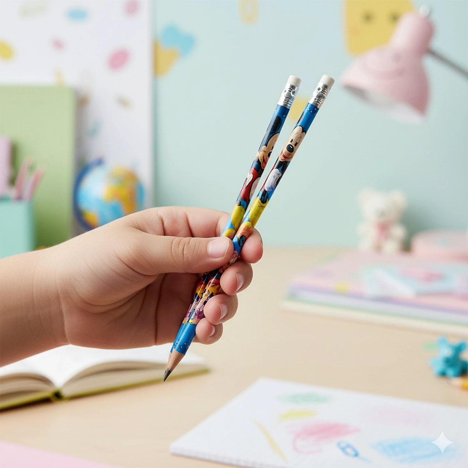 Premium Cartoon-printed Graphite Pencils Set Of 12 Pc - 69kart