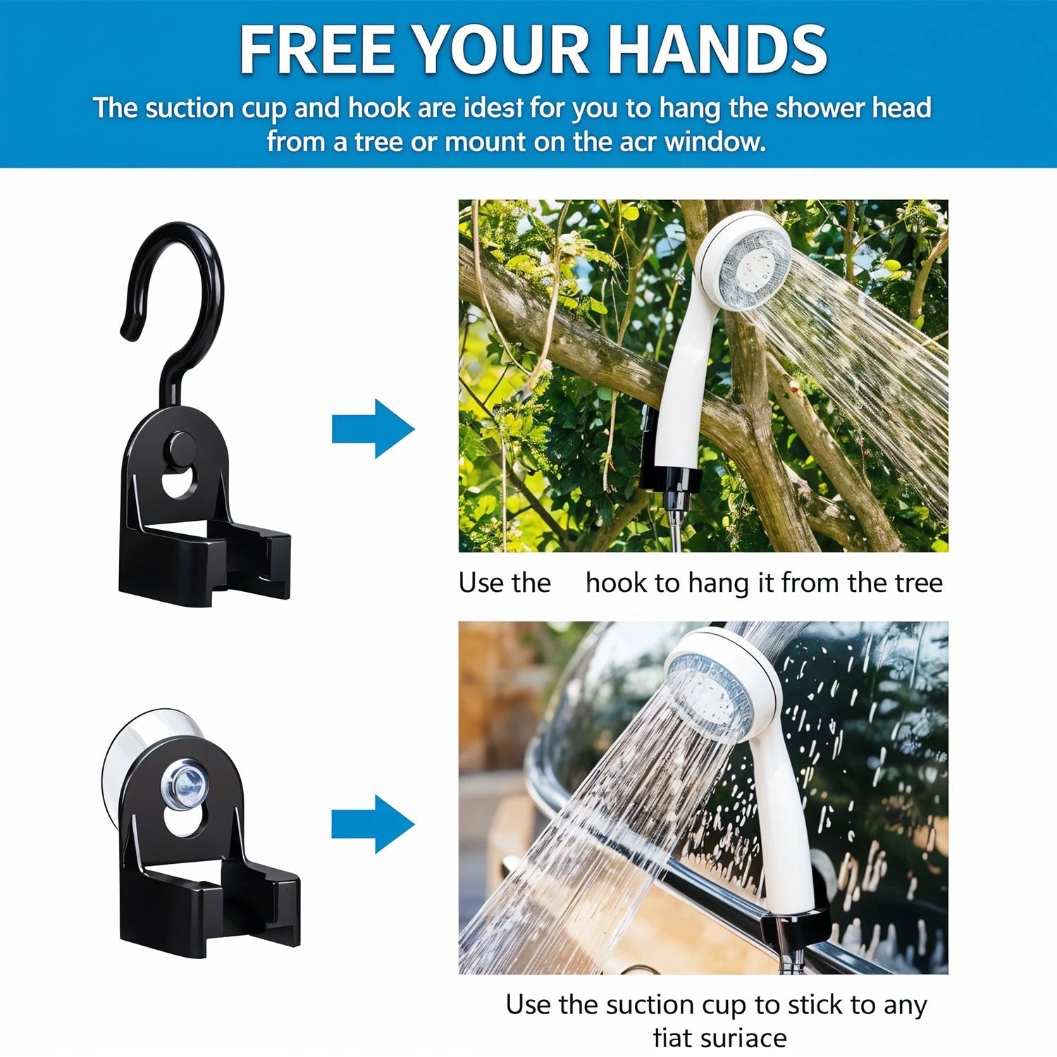 Portable Outdoor Shower Kit (1 Set) - 69kart