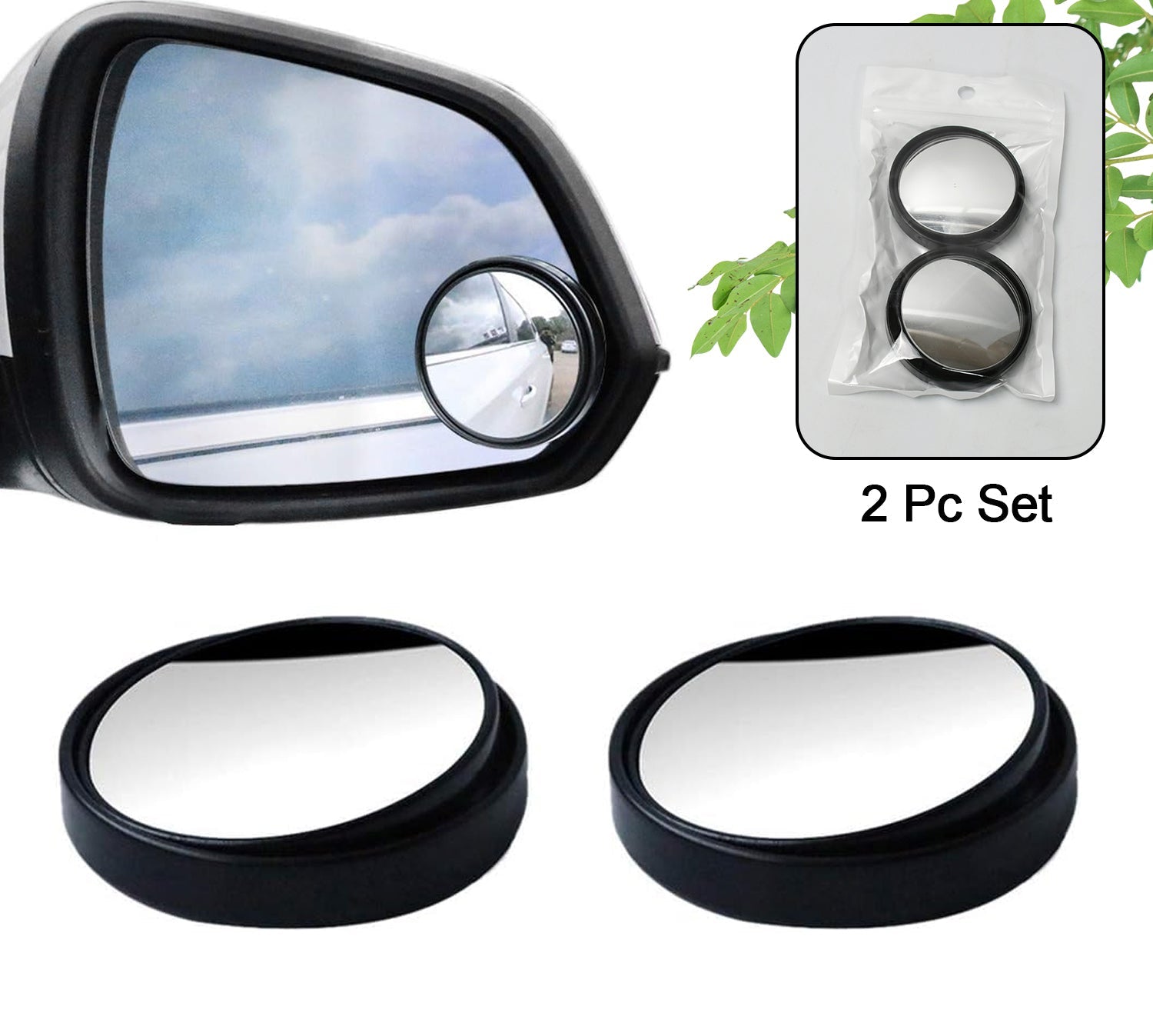 360degree Blind Spot Mirror - Pack Of 2