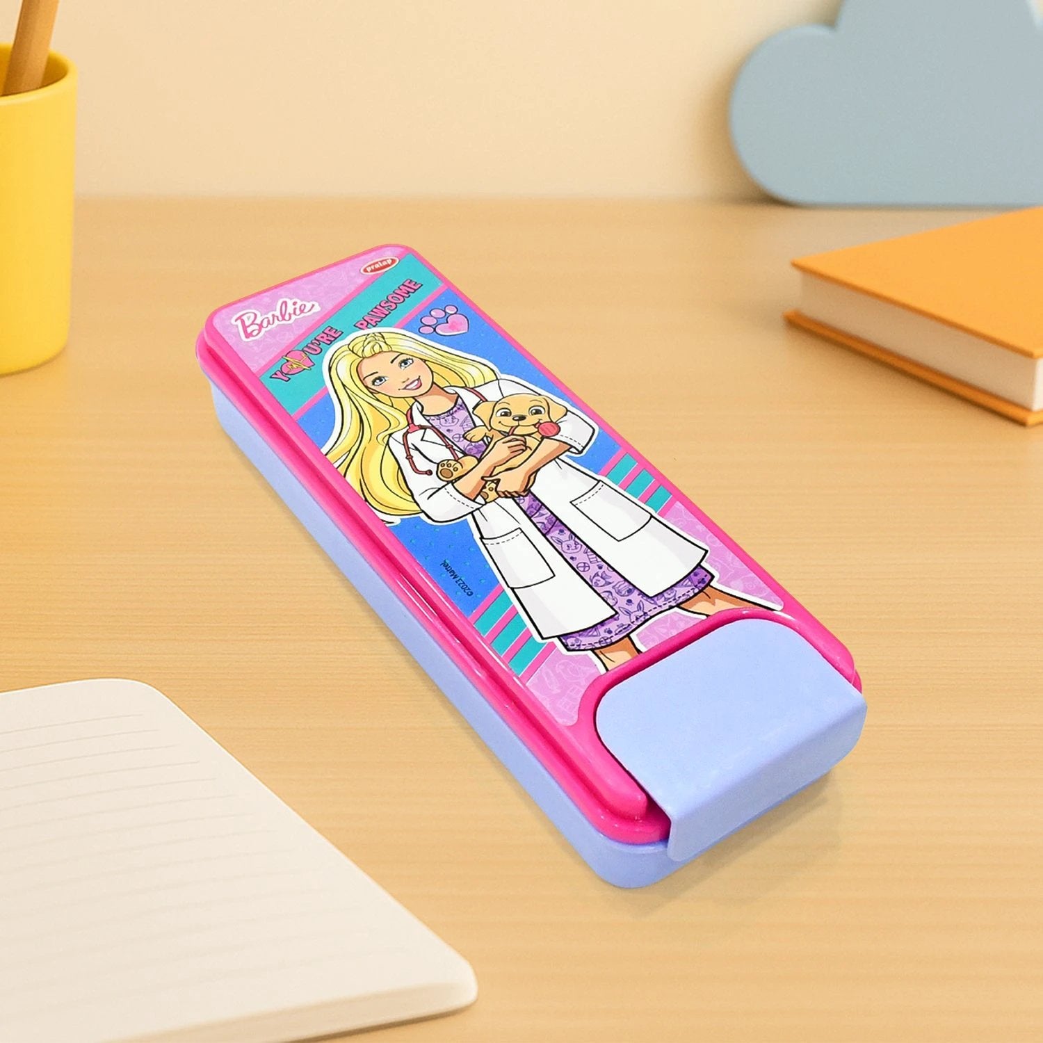 Stylish Cartoon Printed Hard Top Pencil Box For Kids (1 Pc  Mix Design) - 69KART
