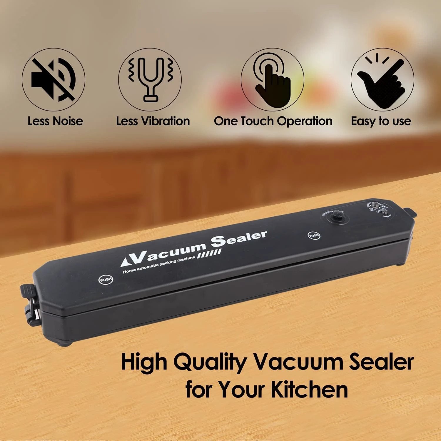Vacuum Sealer Machine With 10 Pcs Bag (1 Set) by Wukusy