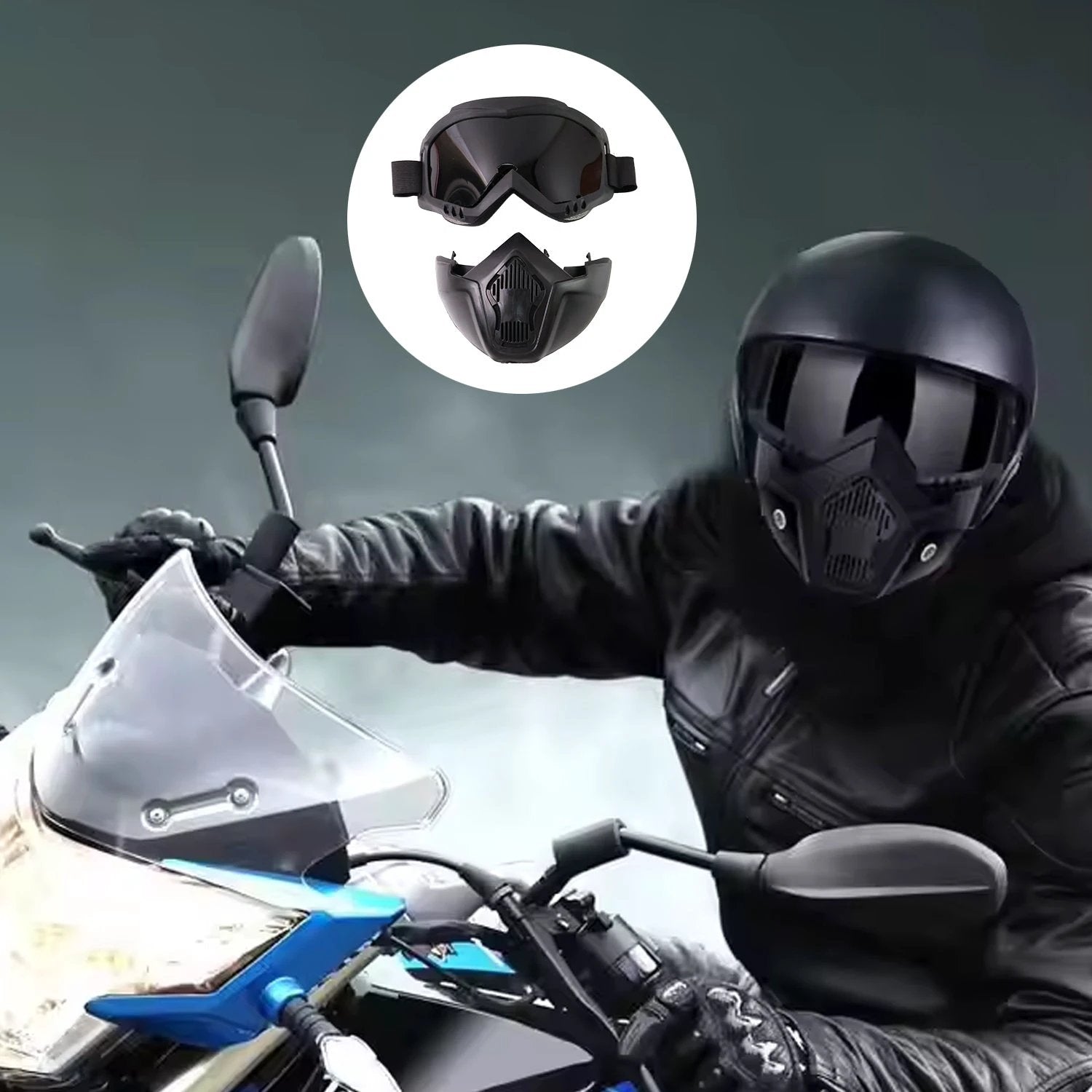 Motorcycle Goggles Off-road Helmet Goggles Windproof Glasses Goggles M – 69KART