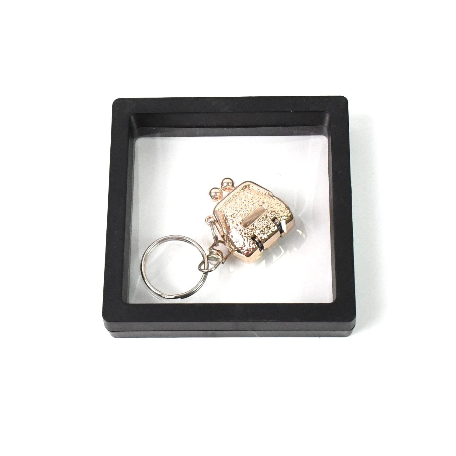 Nail Clipper Keychain With 3d Floating Frame Display Case (1 Set) by Wukusy