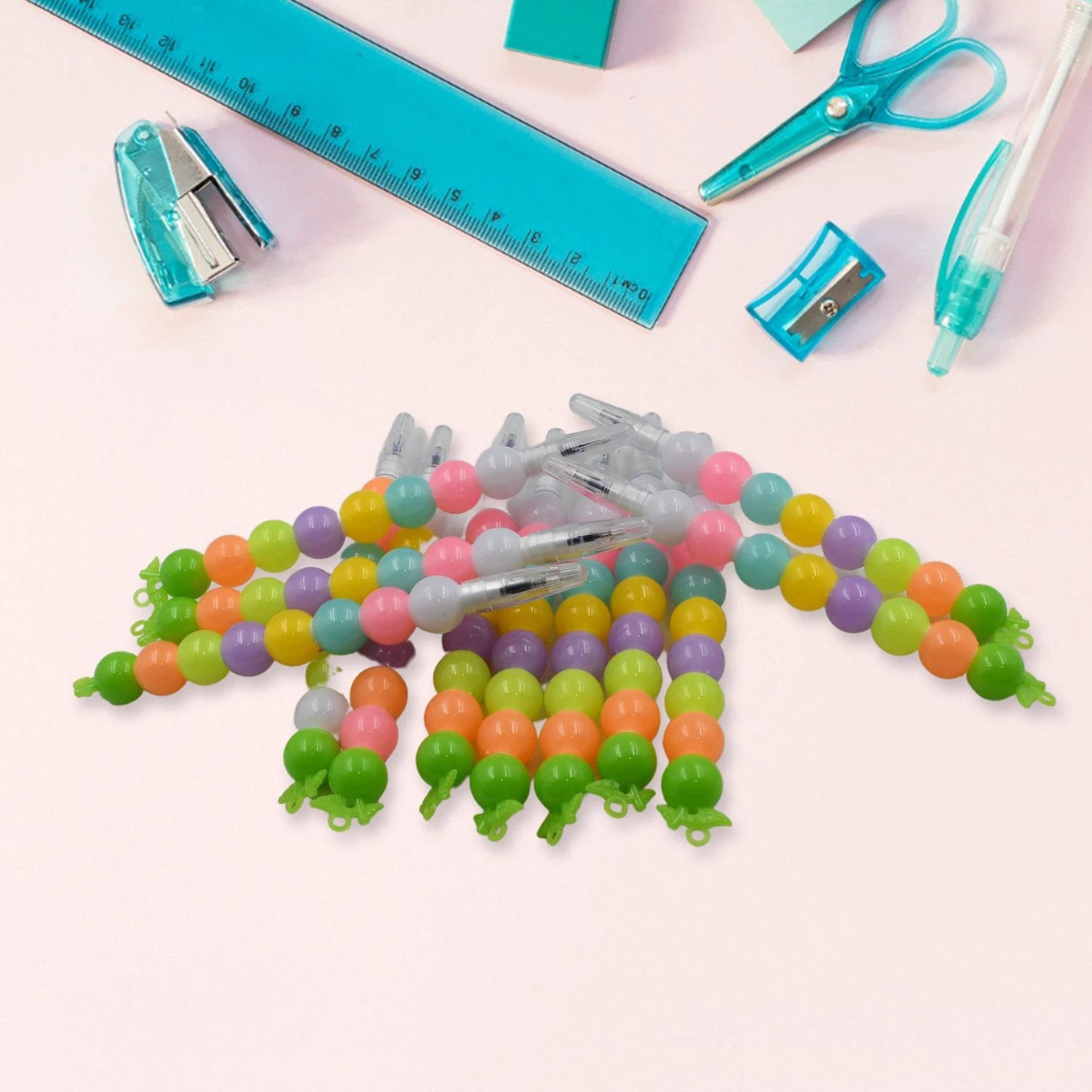 4572 Stylish Pearls Pen Plastic Moti Non-sharpening Design Pen Multicolor Pearls Moti Gel Pen Fancy Designer Attractive Gel Pen For Kids Pack Of (12 Pc Set ) - 69KART