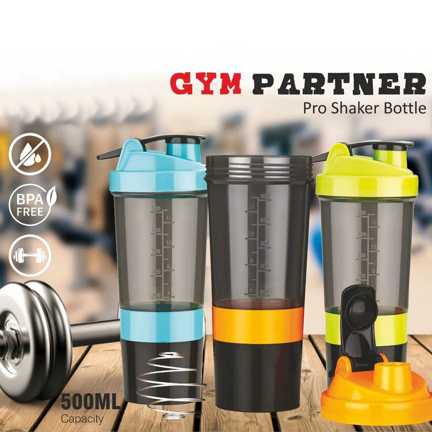 4857 Gym Shaker Bottle Shakers For Protein Shake by Wukusy