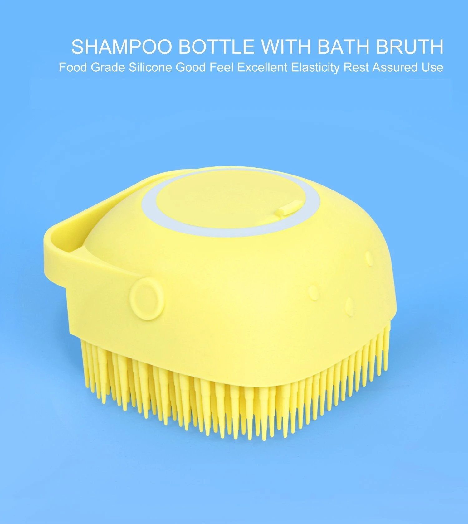 1348b Silicone Massage Bath Body Brush With Shampoo Dispenser - 69KART
