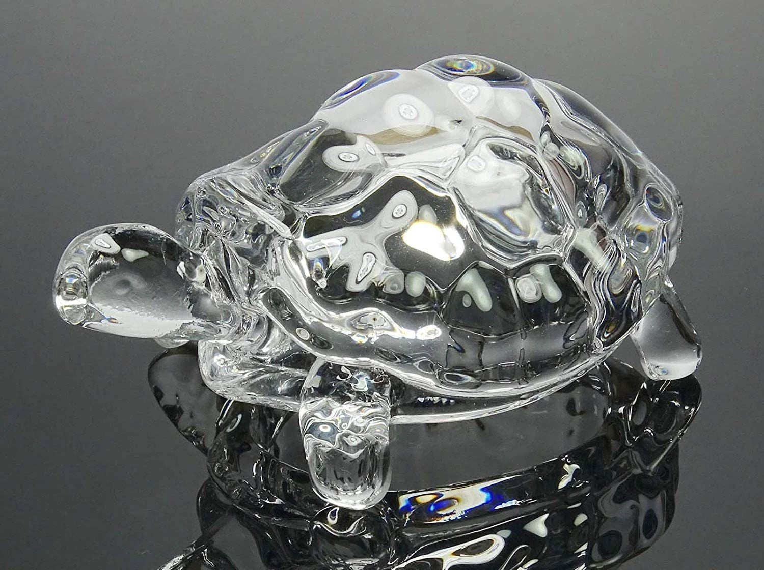 1194 Crystal Glass Turtle-tortoise For Feng Shui And Vastu by Wukusy