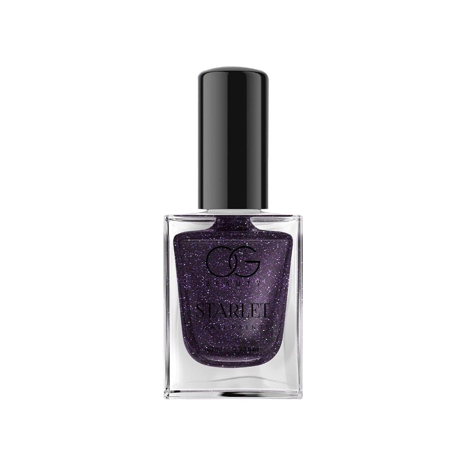Og Beauty Purple Dazzle Starlet Glitter Nail Paint (10 Ml  1 Pc) - 69KART