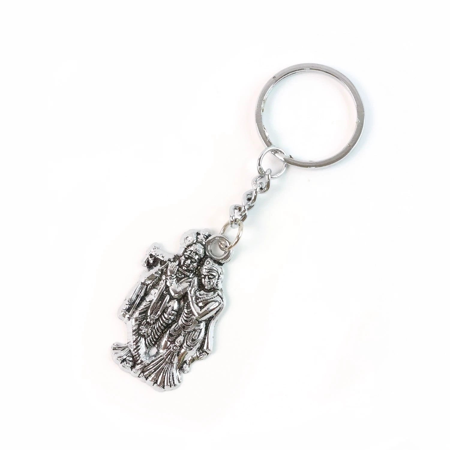 Radha Krishna Metal Keychain (1 Pc) by Wukusy