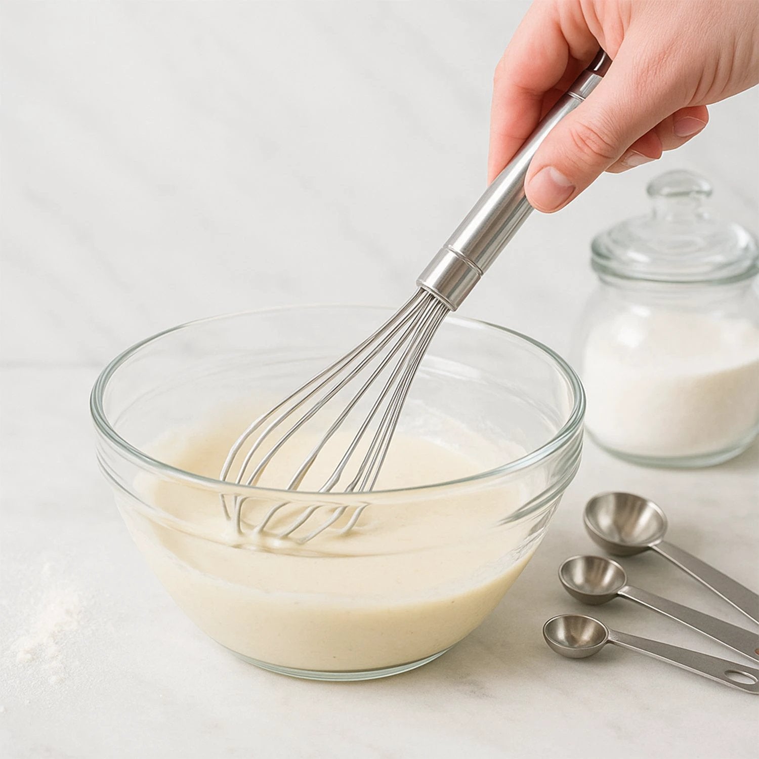 Apex Stainless Steel Small Hand Whisk (1 Pc) by Wukusy
