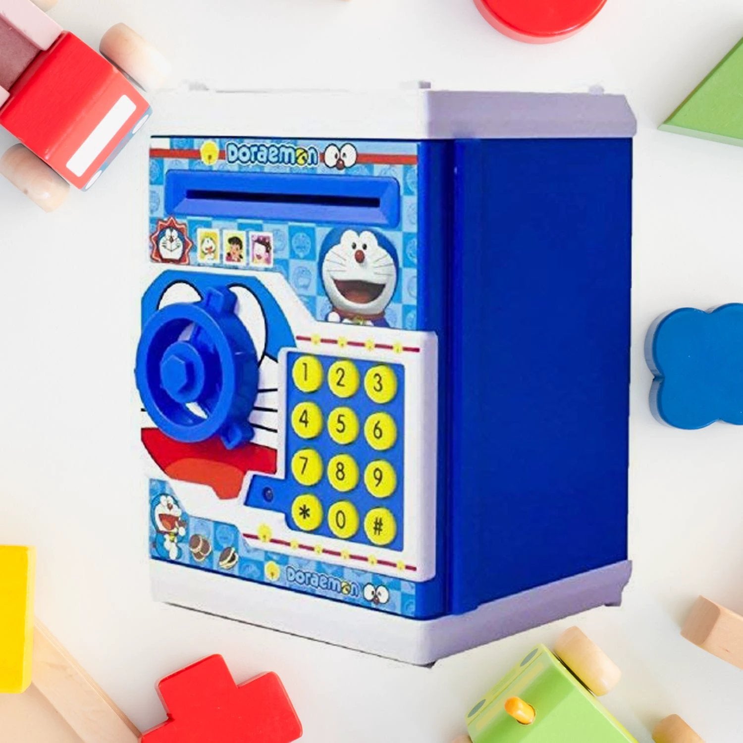 4508 Money Safe Atm Kids Piggy Savings Bank With Electronic Lock Piggy Bank Atm With Password Cartoon Piggy Bank For Kids - 69kart