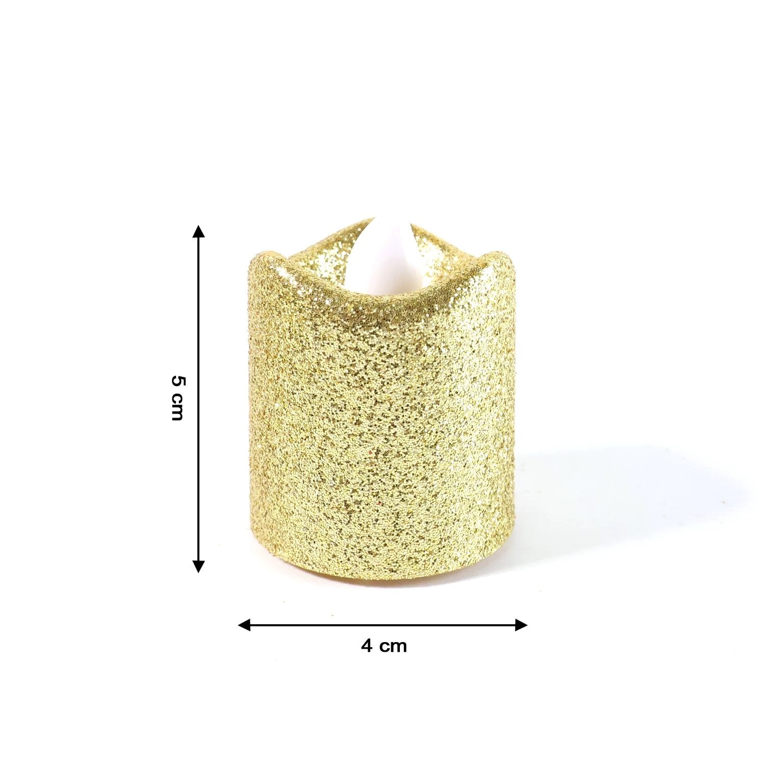 LED Glitter Tealight Candles - 6 Piece Set by Wukusy
