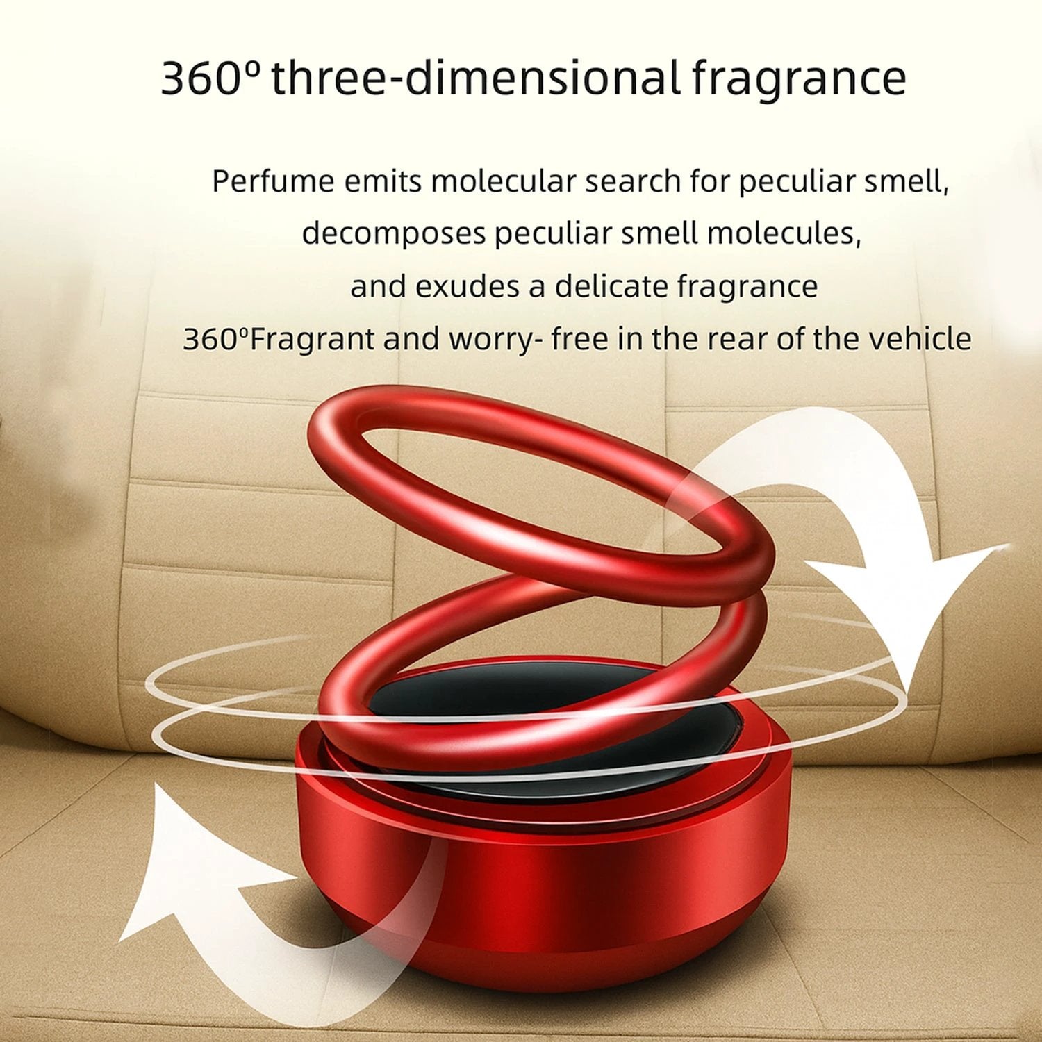 Small Solar Car Aroma Air Freshener (1 Pc) - 69KART