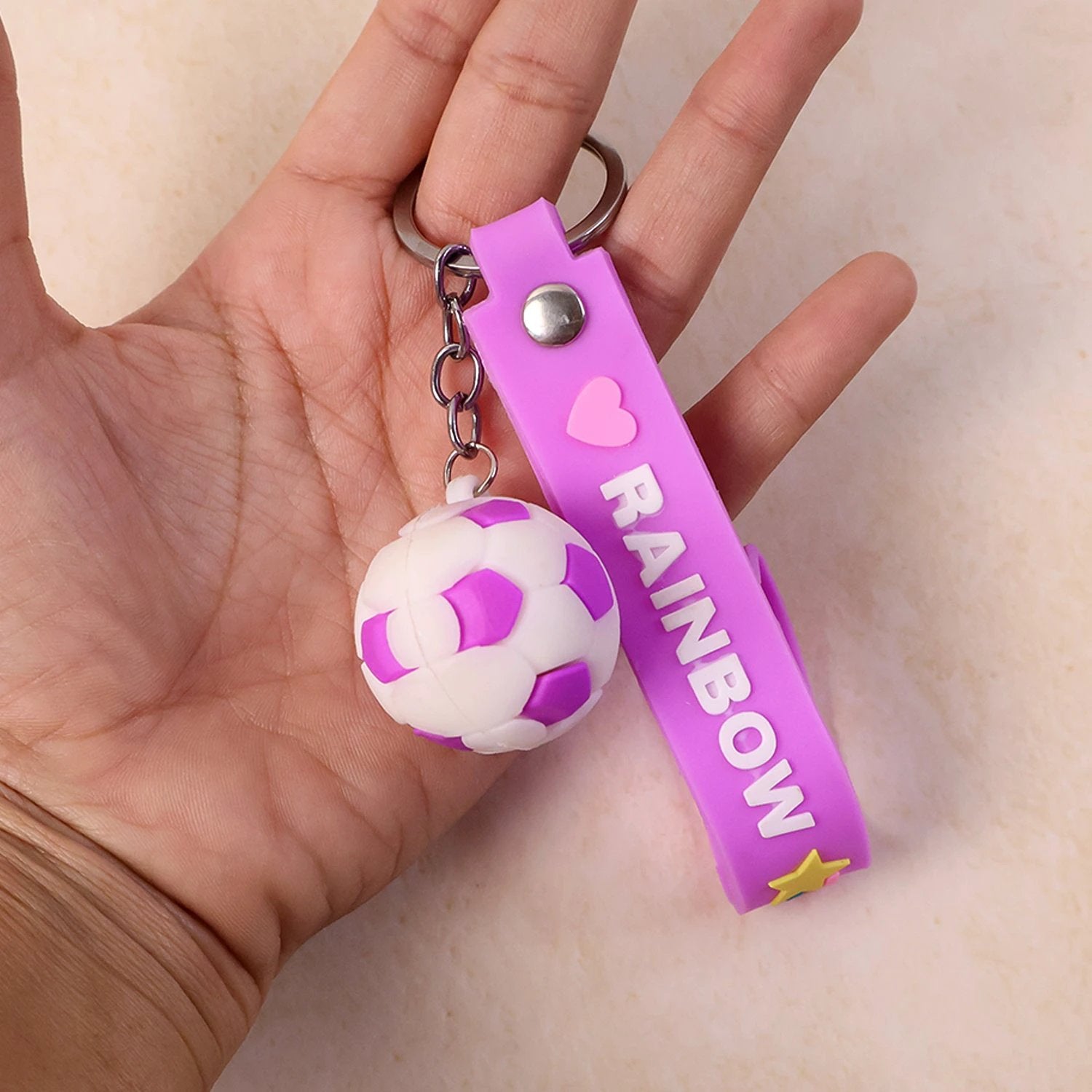 Cute Silicone 3d Key Chain With Metal Hook  Strap (Pack Of 1) - 69KART