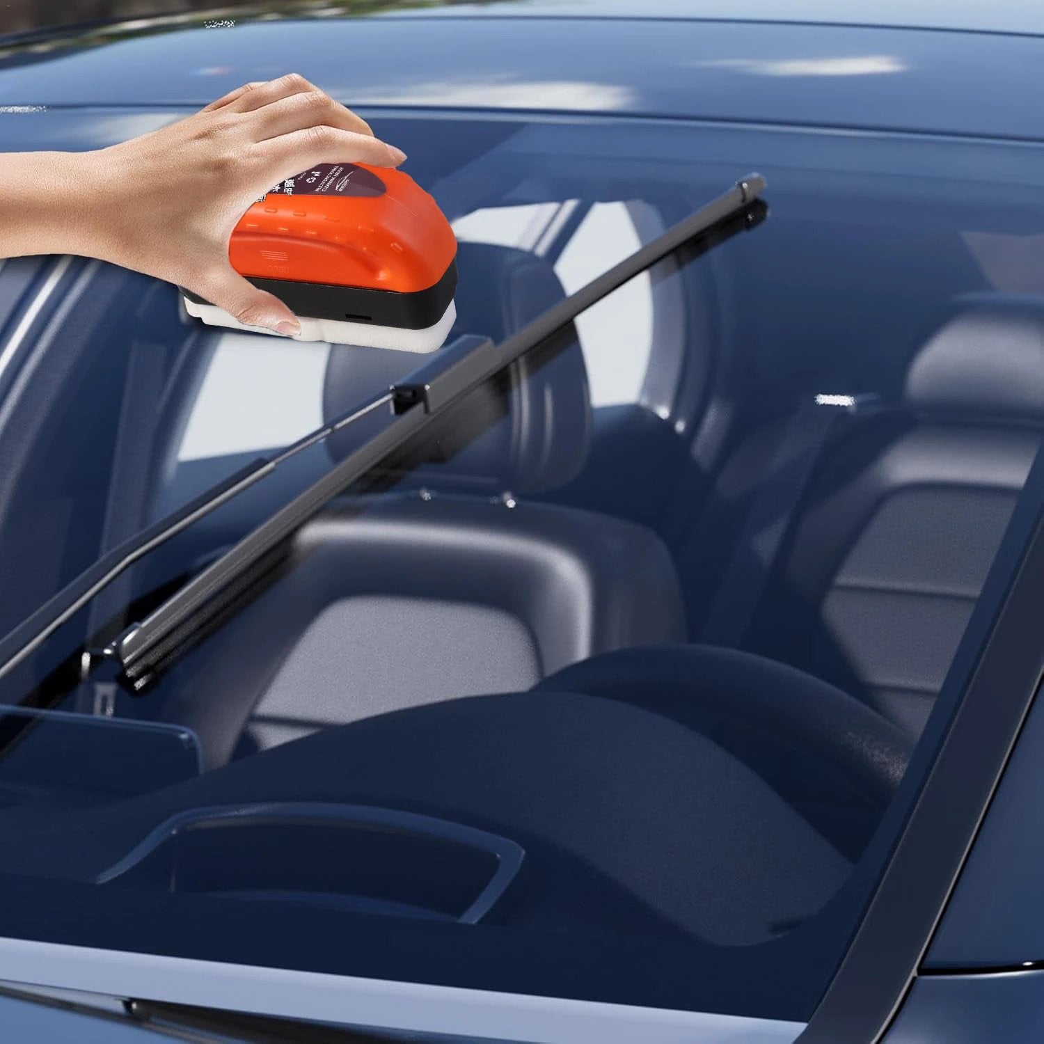 2-in-1 Car Oil Film Cleaning Brush - 69kart