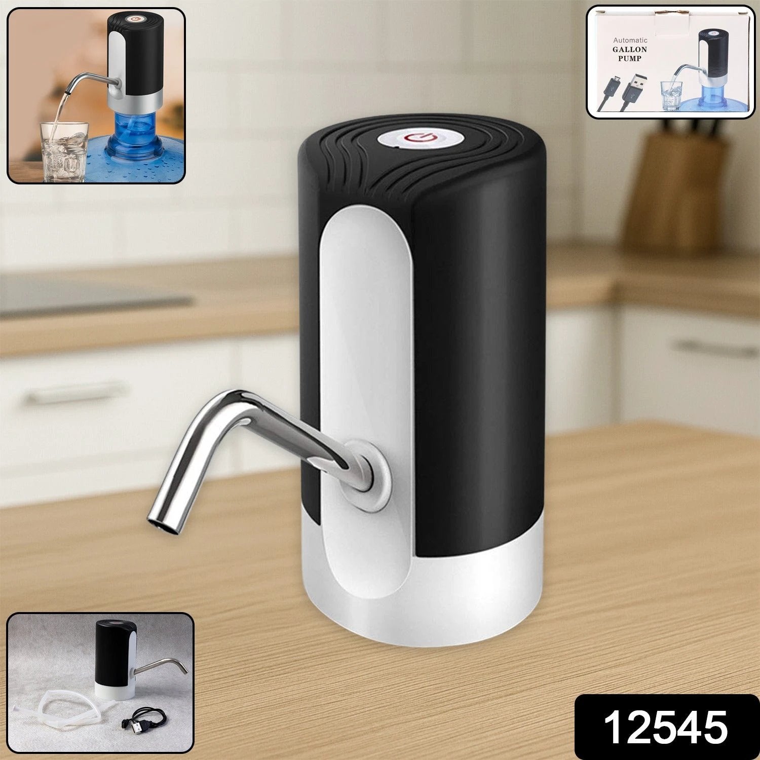 Usb Rechargeable Automatic Water Dispenser Pump - 69kart