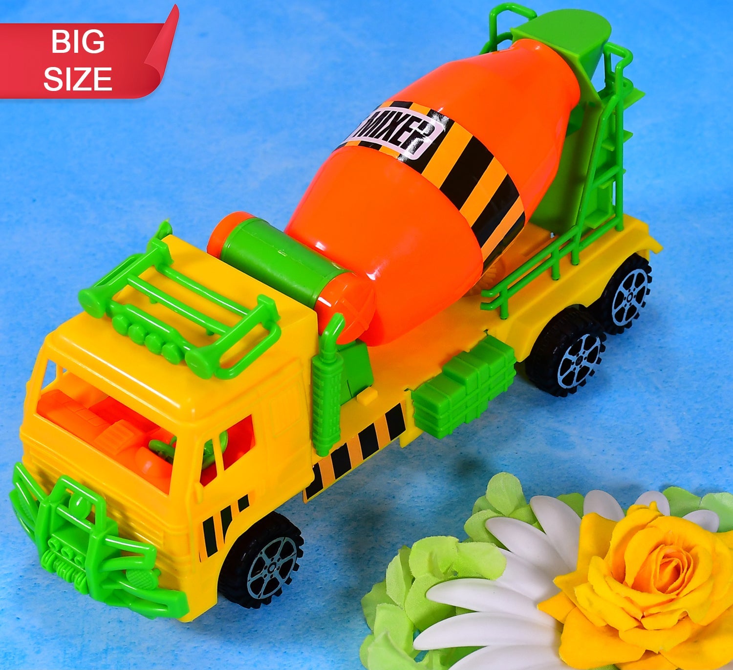 4441 Cement Mixer Truck Pushback Toy For Kids