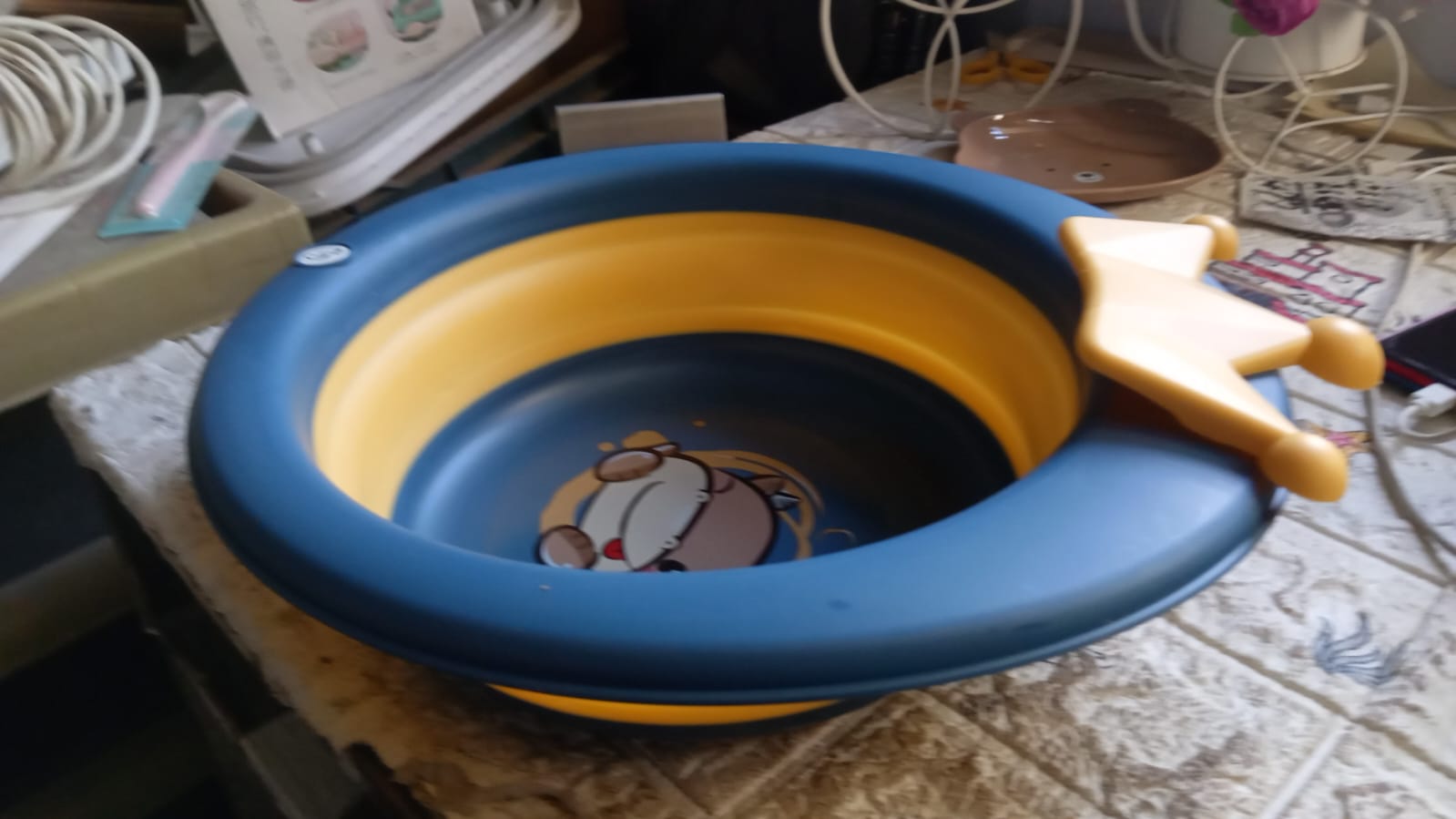 Cartoon Shape Foldable Baby Wash Basin