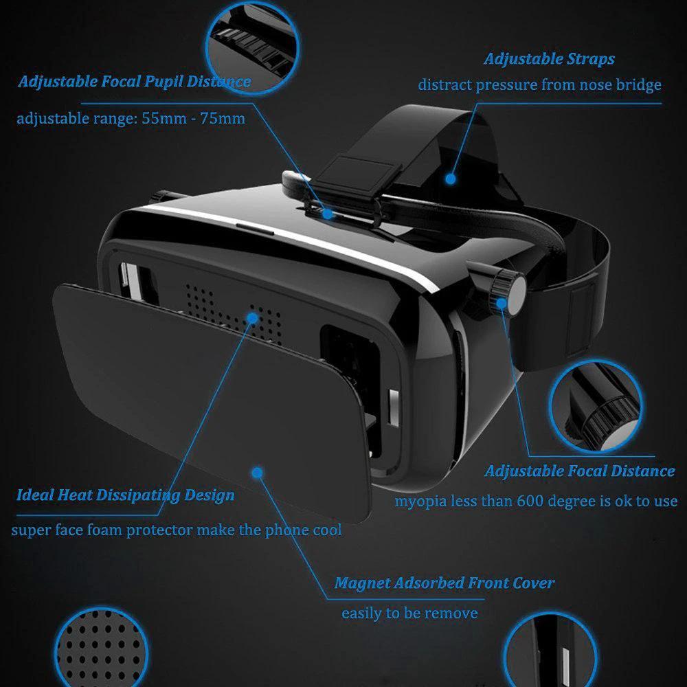 1447 Vr Pro Virtual Reality 3d Glasses Headset by Wukusy