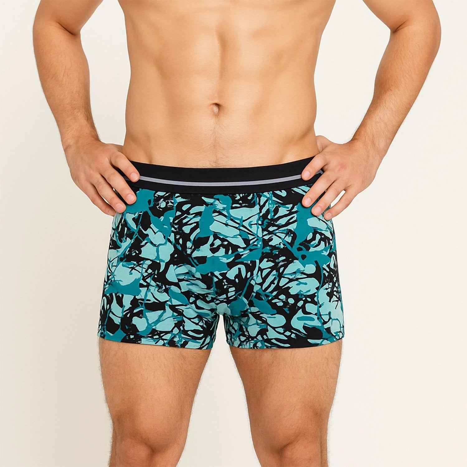 Mens Stretch Boxer Briefs (Large) - (1 Pc) - 69KART
