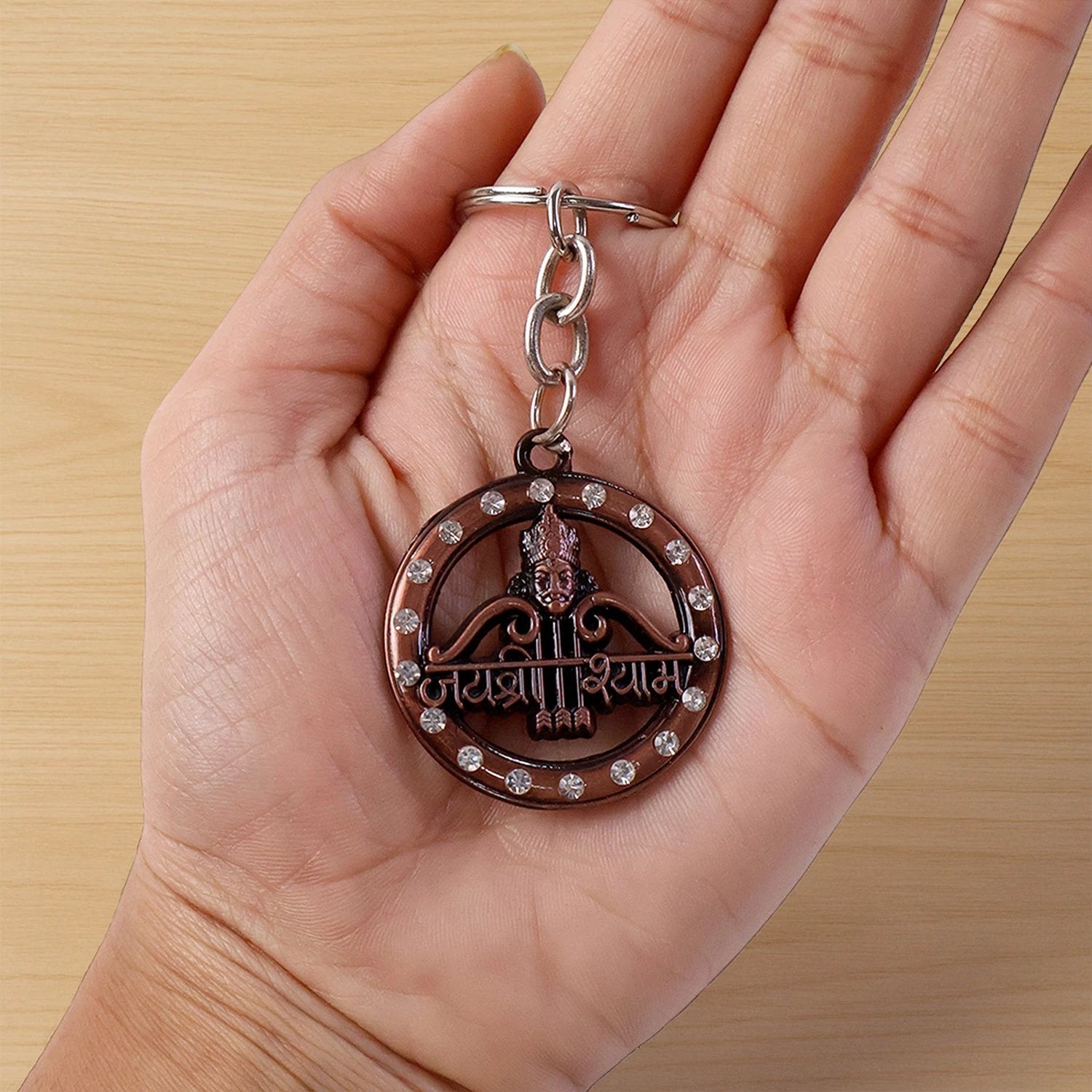Jai Shree Shyam Metal Keychain by Wukusy
