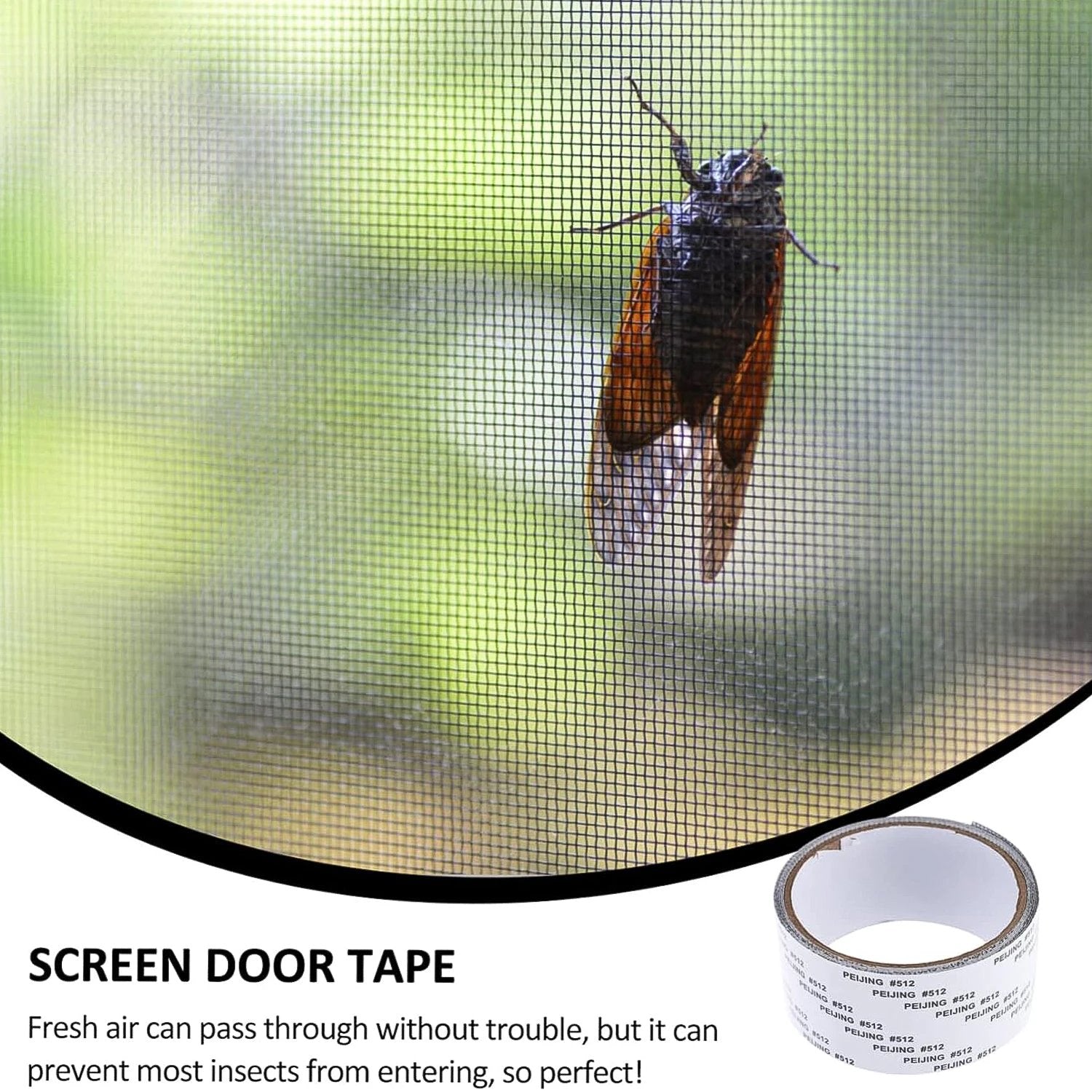 Self-adhesive Mosquito Net Repair Tape 2m X 5cm Roll 1 Pc by Wukusy