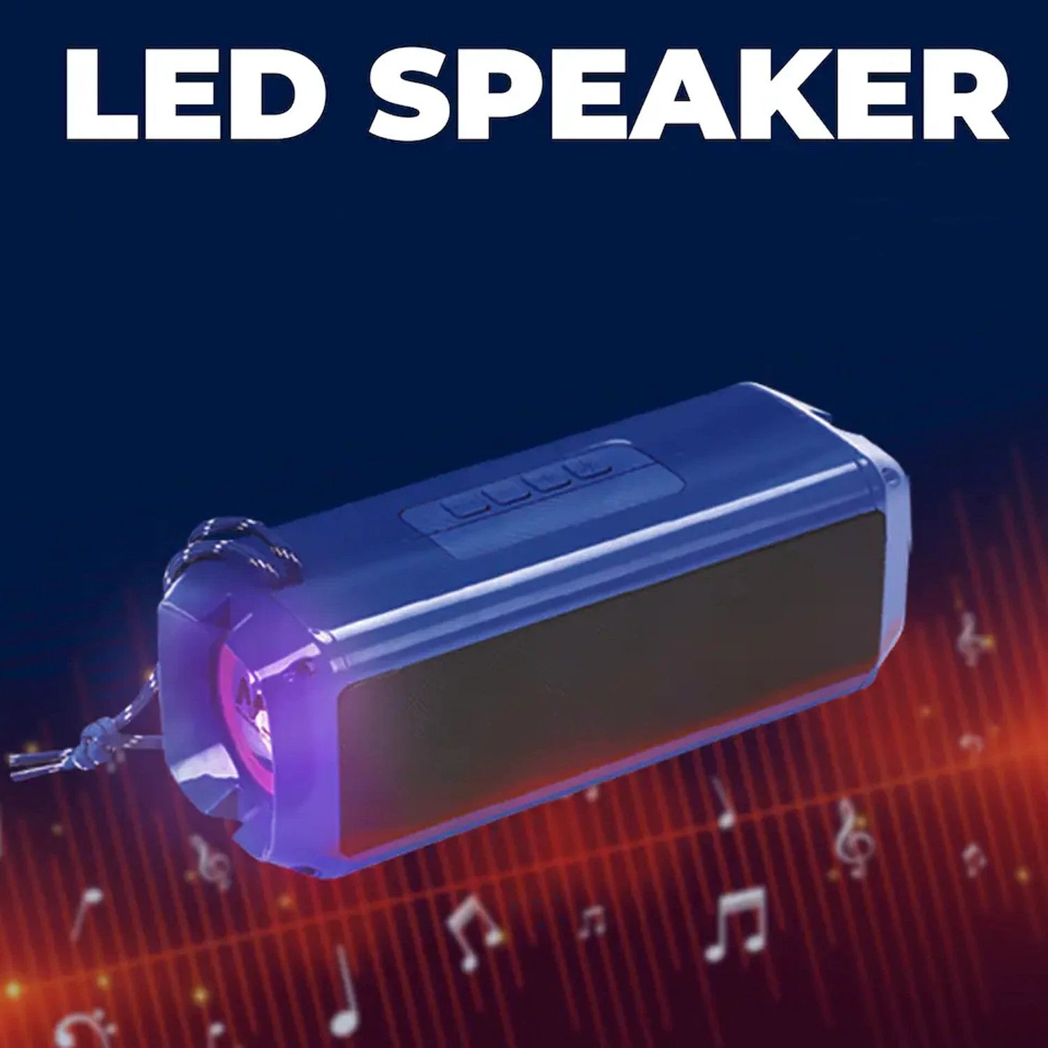 Portable Wireless Rechargeable Speaker Bluetooth Speaker (1 Pc) - 69KART