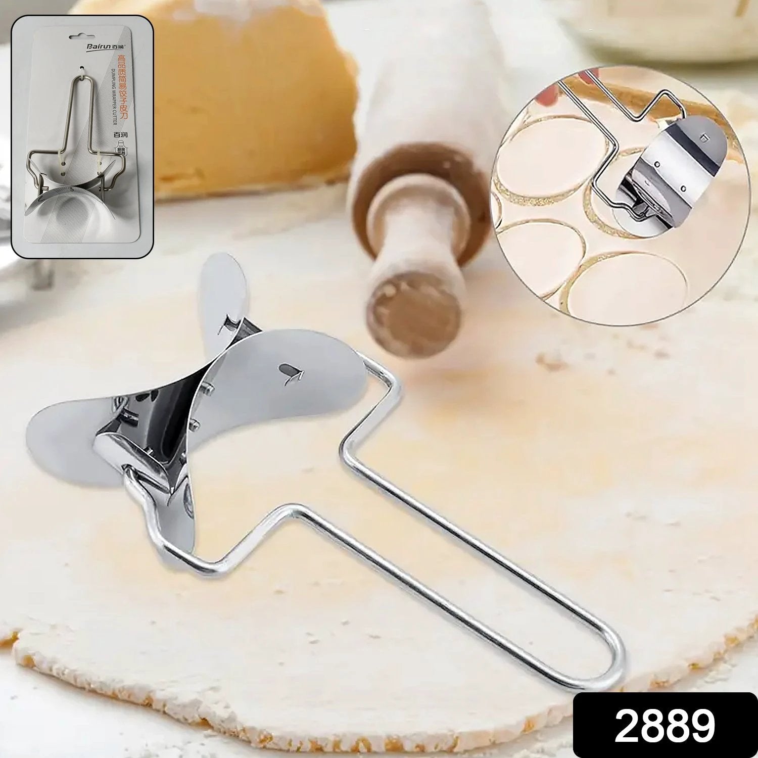 2889 Puri Cutter Stainless Steel Roller Machine For Baking Tools by Wukusy