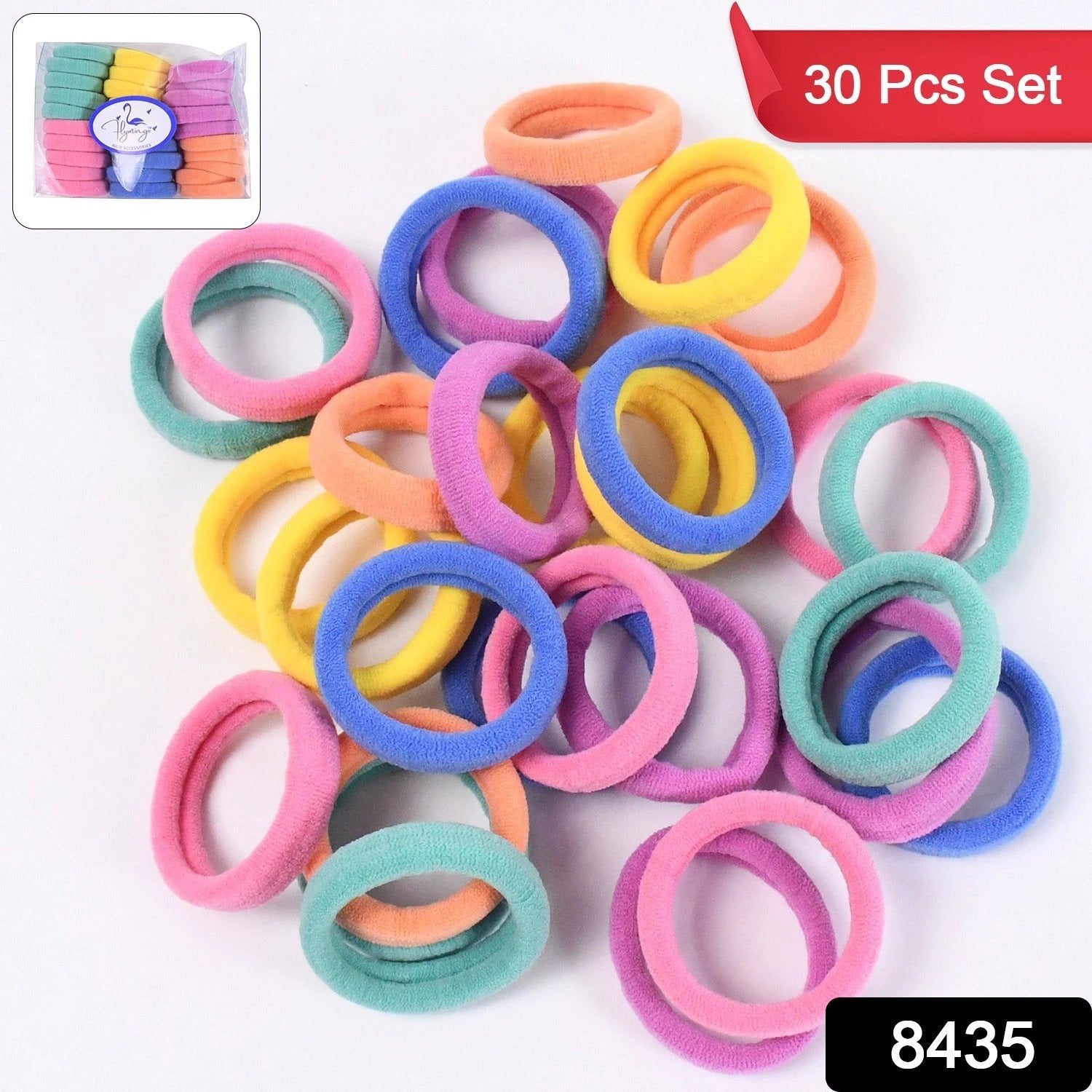 Mini Hair Ties Mini Hairlines Mini Hairbands (30 Pcs Set) - 69KART