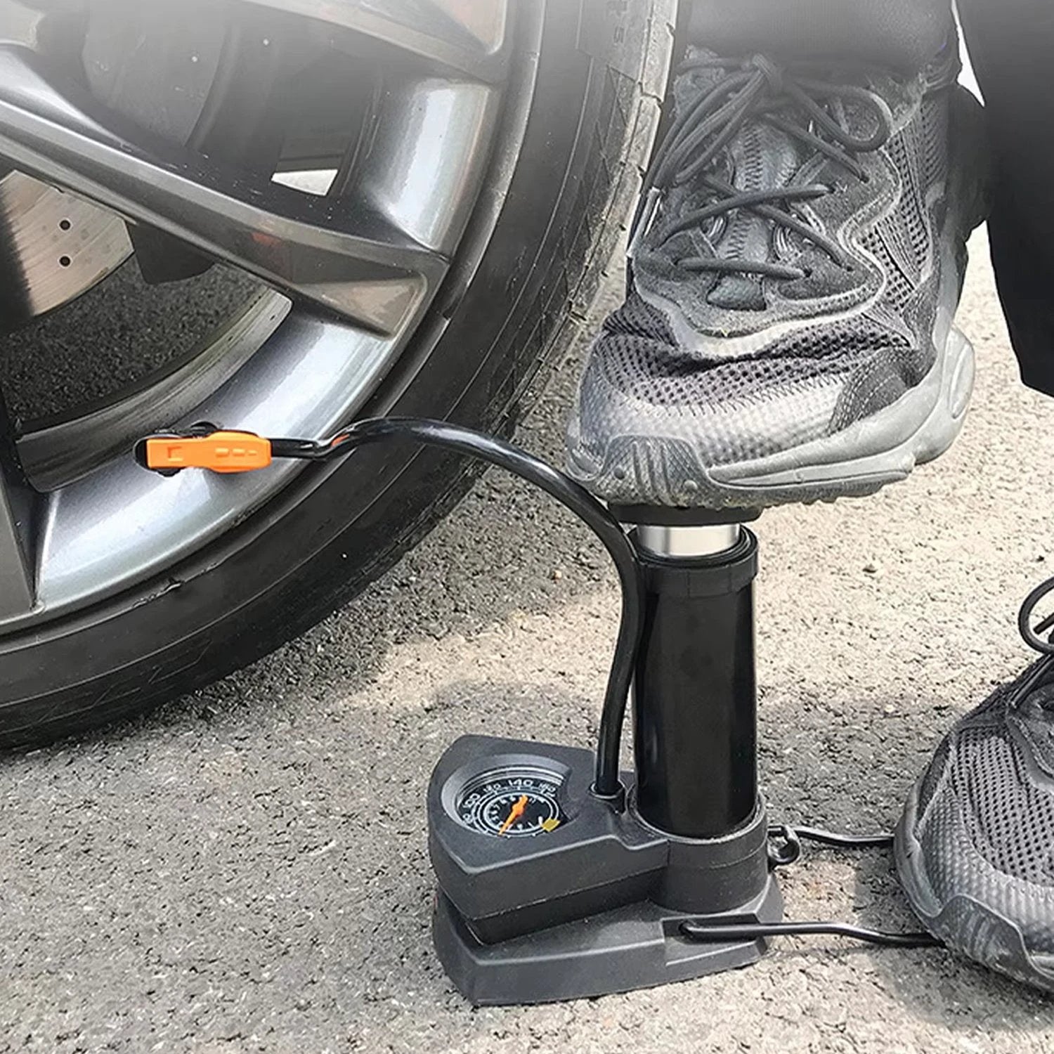 Portable Mini Bike Pump  Cycle Pump Foot (1 Pc) - 69kart