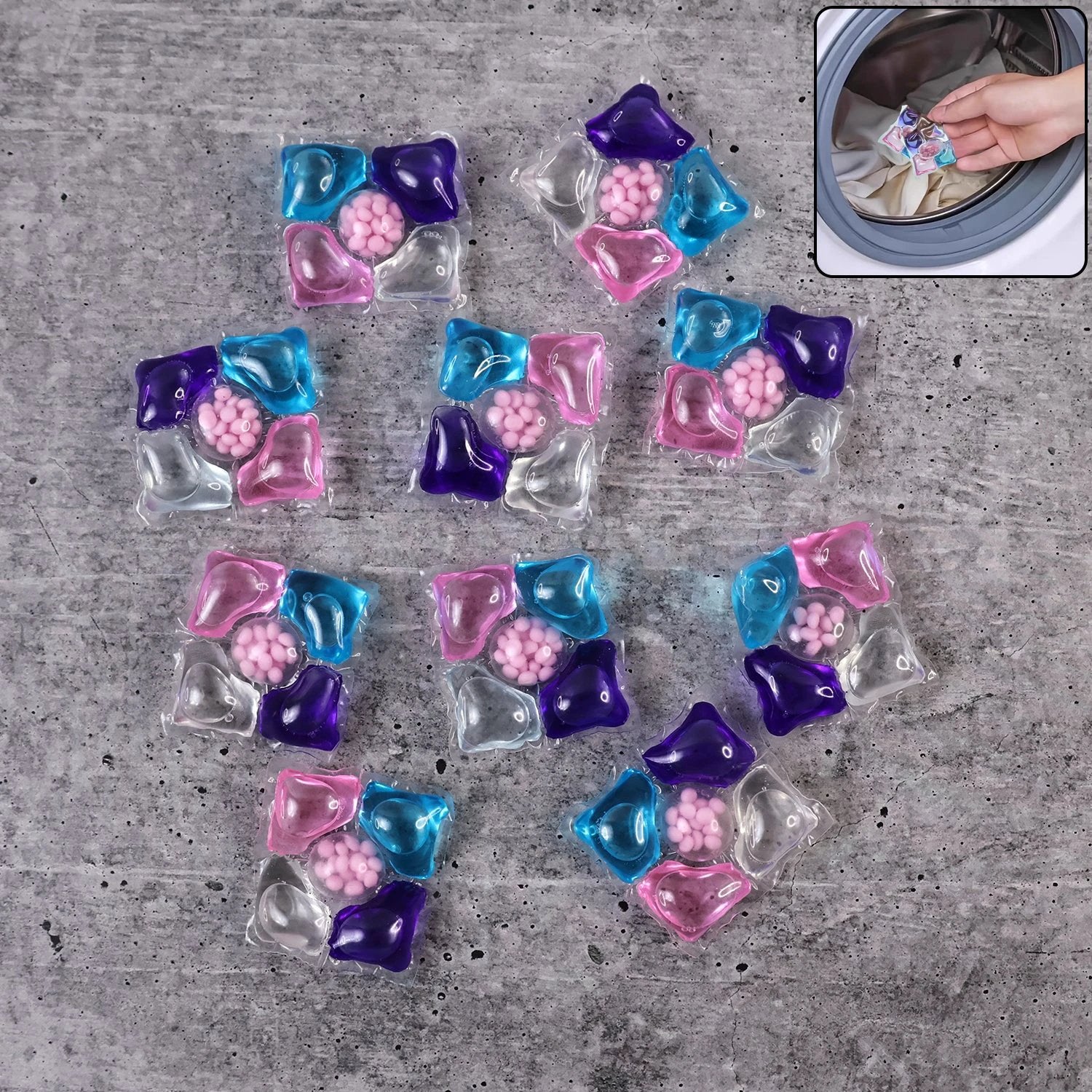 Premium Multi-action Laundry Detergent Pods 10 Piece (Set) by Wukusy