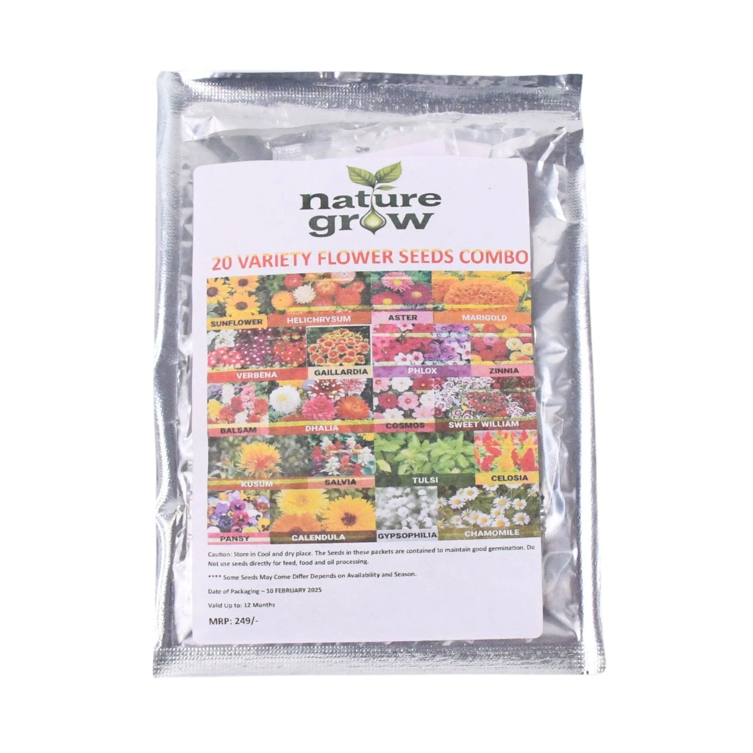 Seeds 20 Varieties Of Flower Seeds Combo (1 Pkt 20 Varieties) by Wukusy