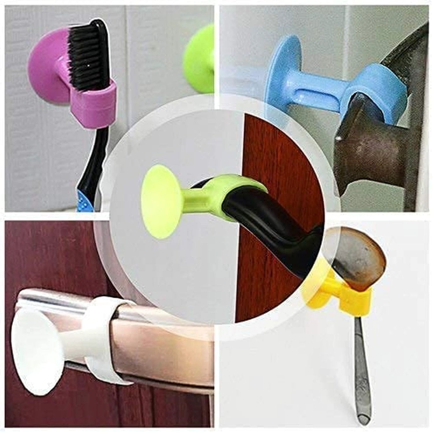 Self-sucking Silicone Door Stopper (5 Pcs Set) by Wukusy